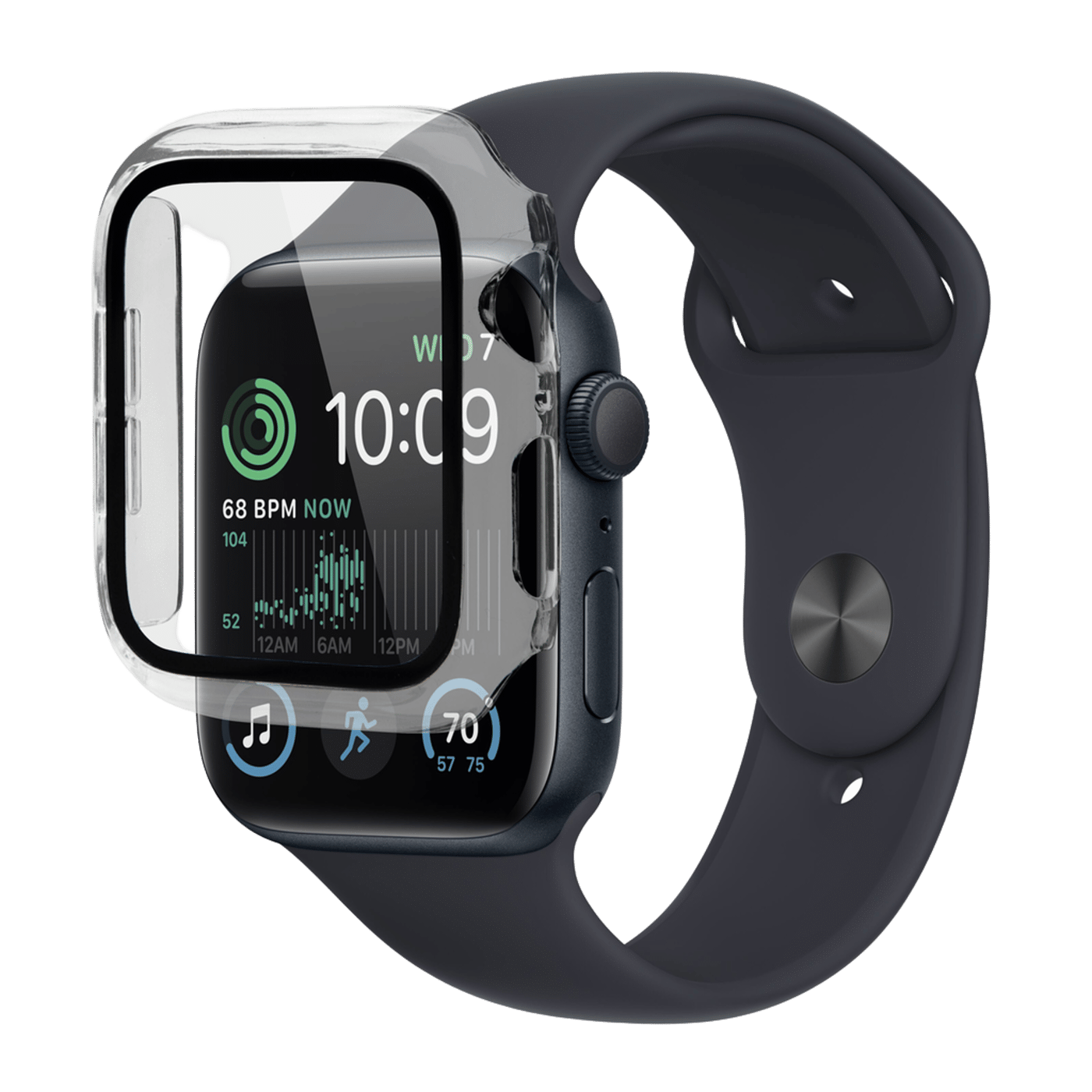Linocell Beskyttelse for Apple Watch med skjermbeskytter 44 mm