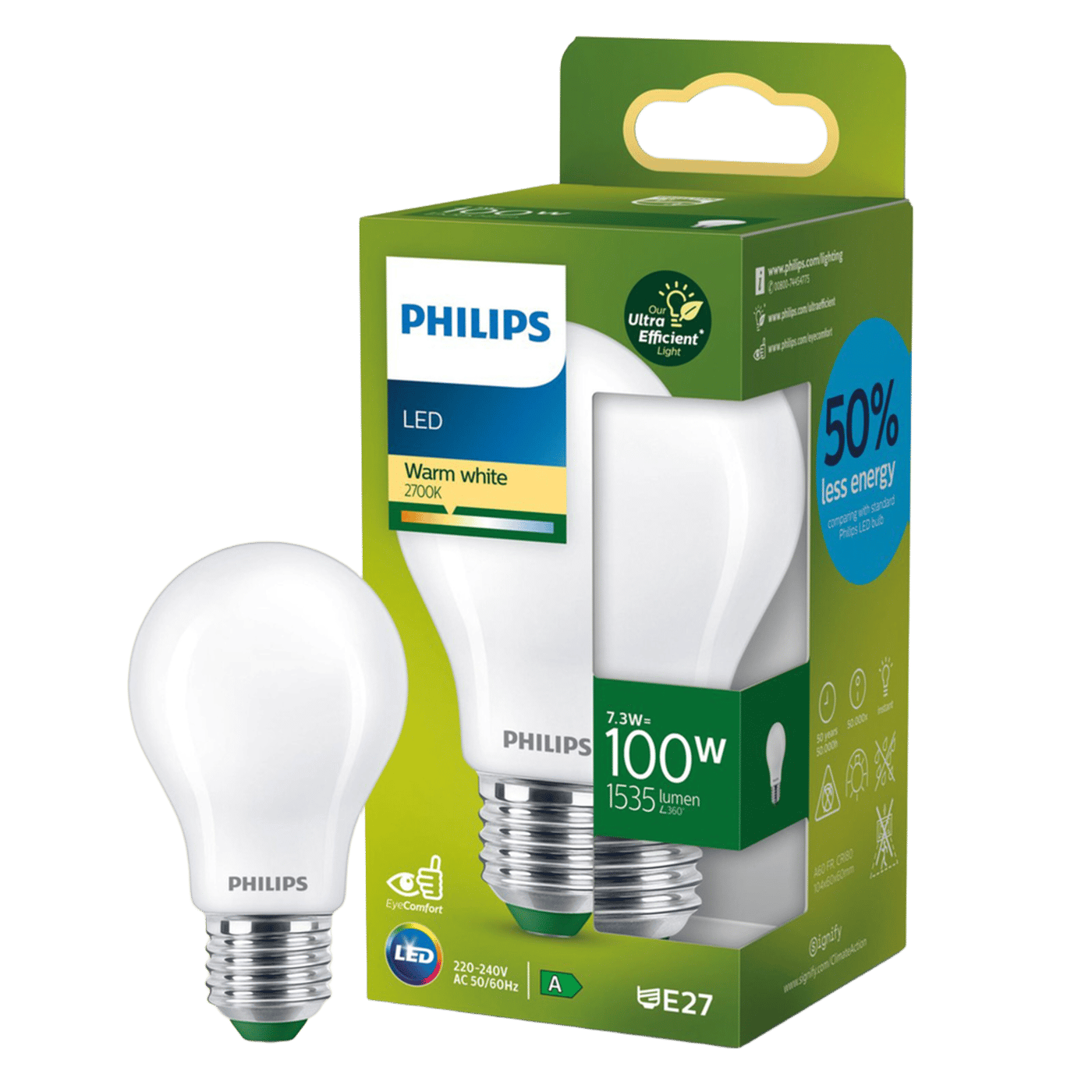 Philips Ultra Efficient E27 LED-lampa 1535 lm