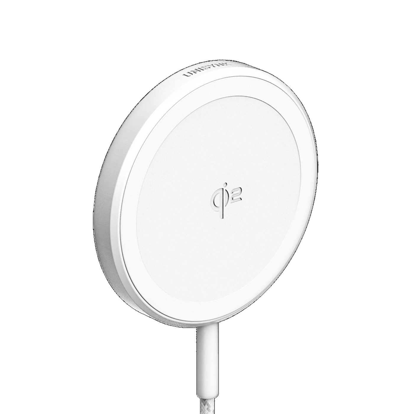 Unisynk Trådløs magnetisk lader med Qi2 15 W Hvit
