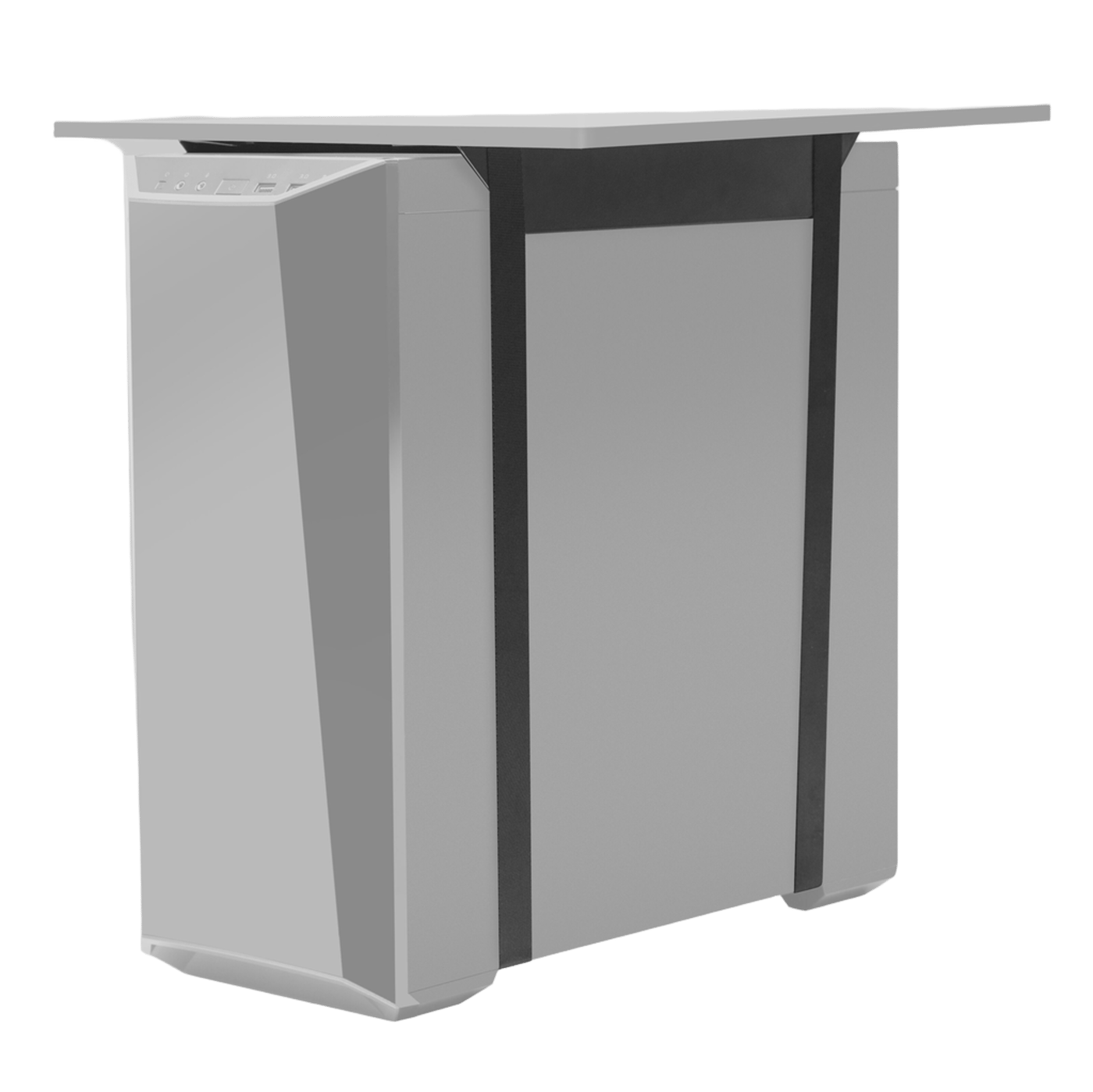 PC-holder med stropper Svart