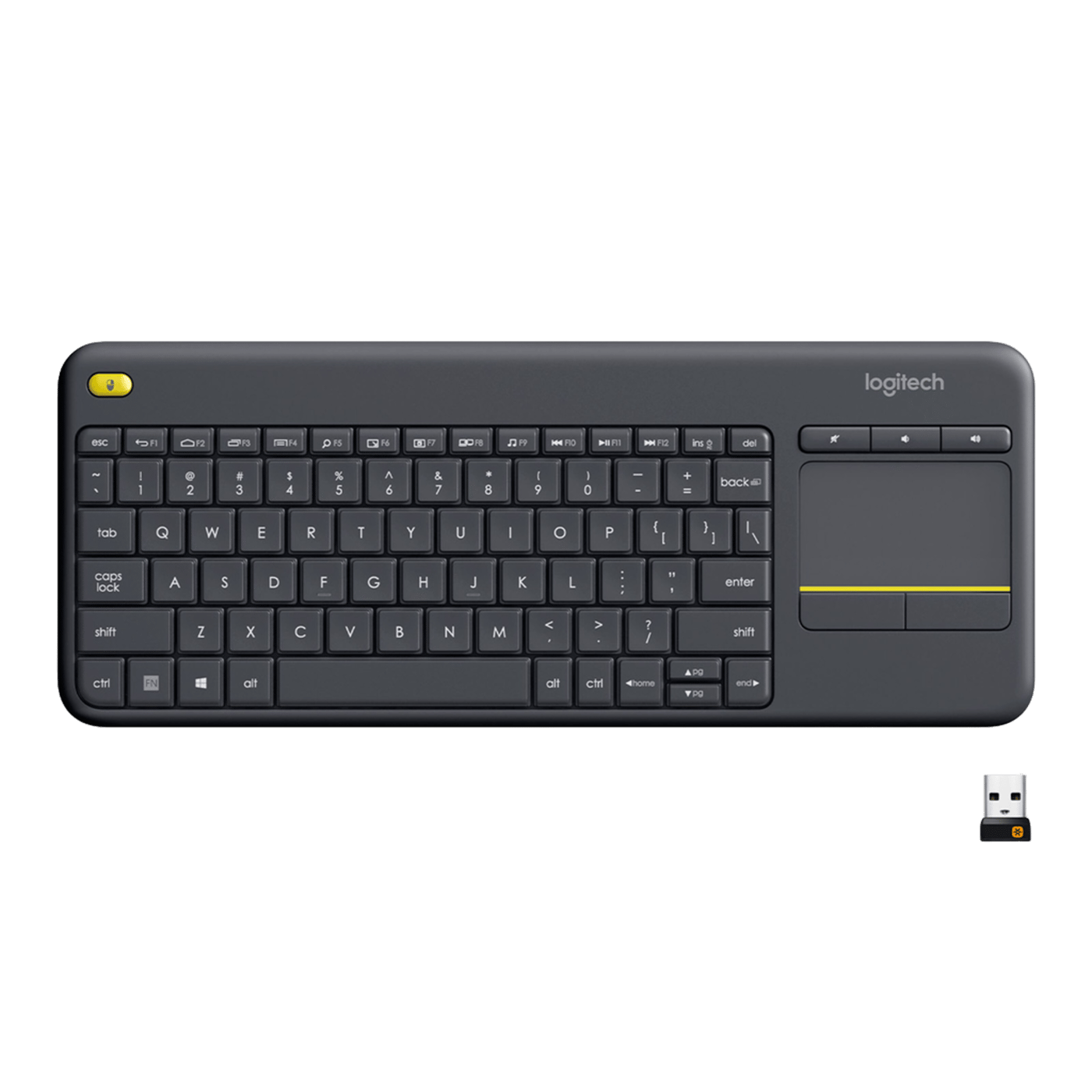 Logitech K400 Plus Trådlöst tangentbord med Touchpad