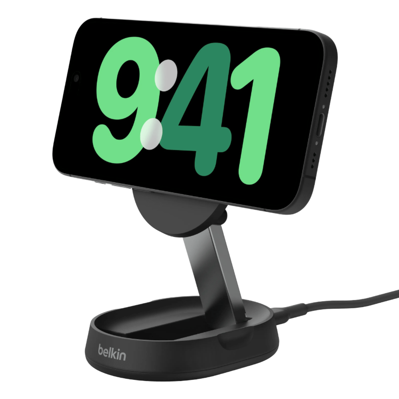 Belkin BoostCharge Pro Ladestativ med Qi2 15 W Svart
