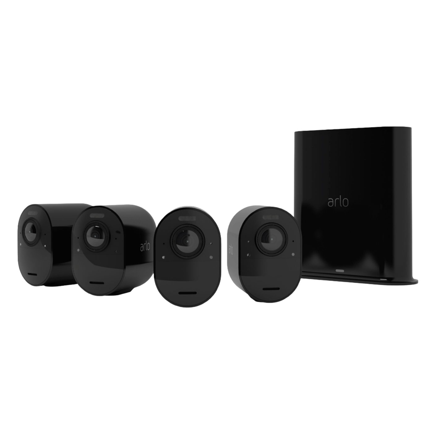 Arlo Ultra 2 Spotlight – Trådlös övervakningskamera 4-pack Svart