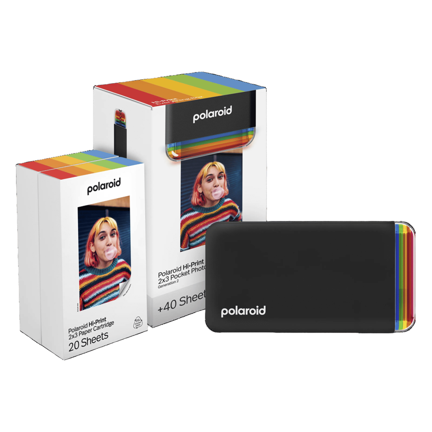 Polaroid Polaroid Hi-Print Gen 2 Kit Portabel fotoskrivare Svart