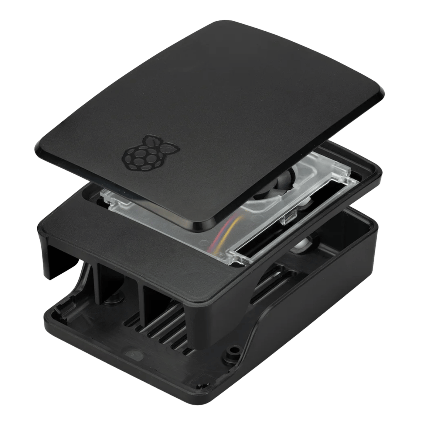 Raspberry Pi SC1159 Kabinett med vifte for Raspberry Pi 5 Model B Black/Grey