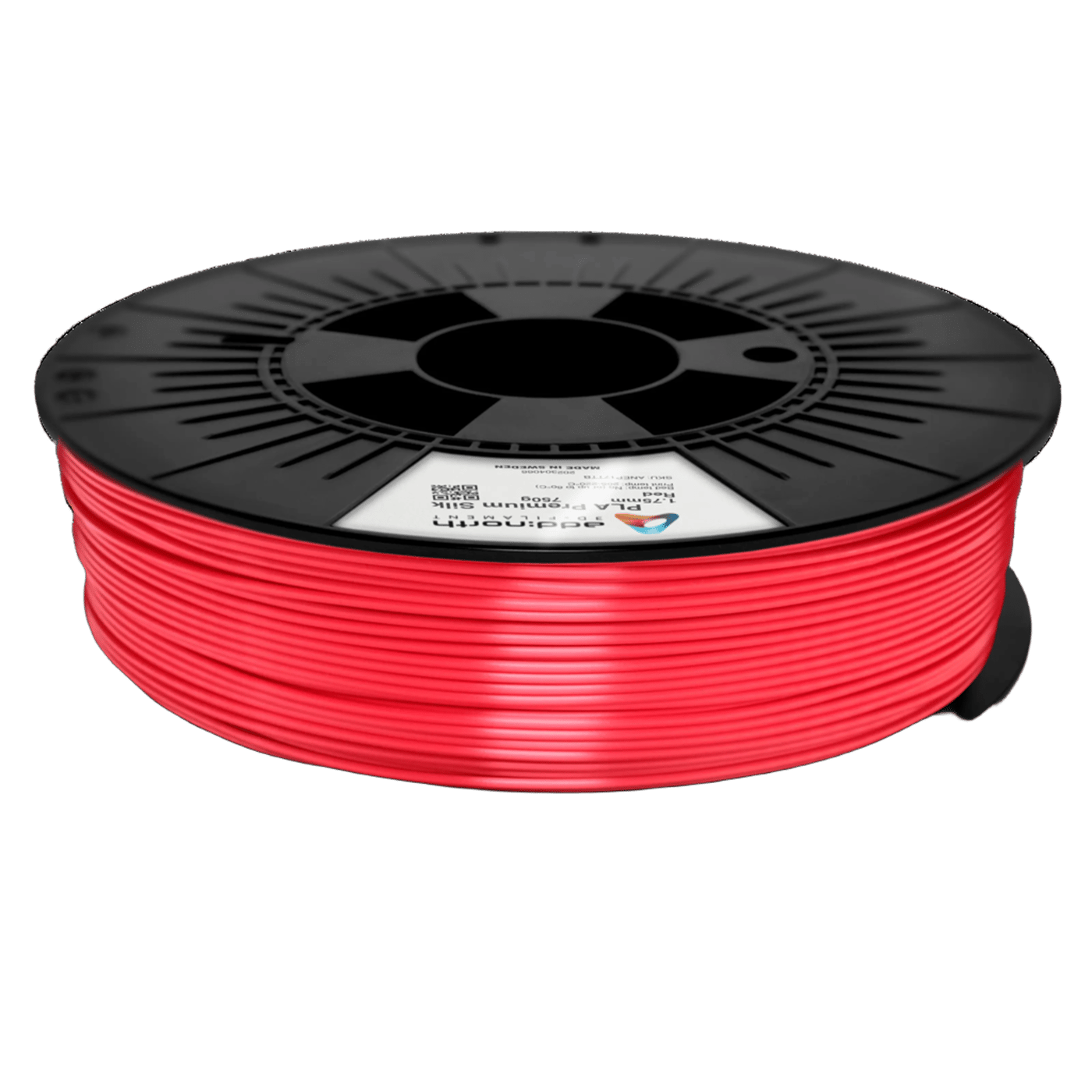 Addnorth PLA Premium Silk-filament för 3D-skrivare 1,75 mm Röd