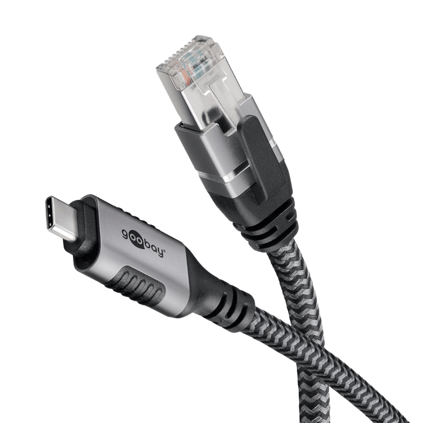 Nätverkskabel med USB-anslutning USB-C 2 m