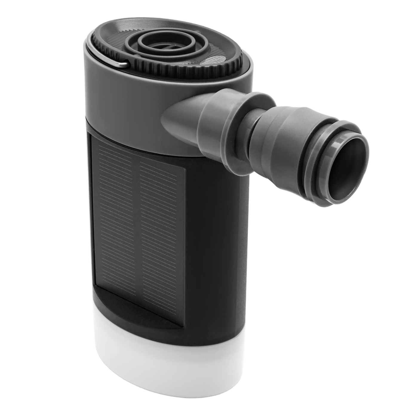 Luxorparts Solcellepumpe med lykt og powerbank-funksjon