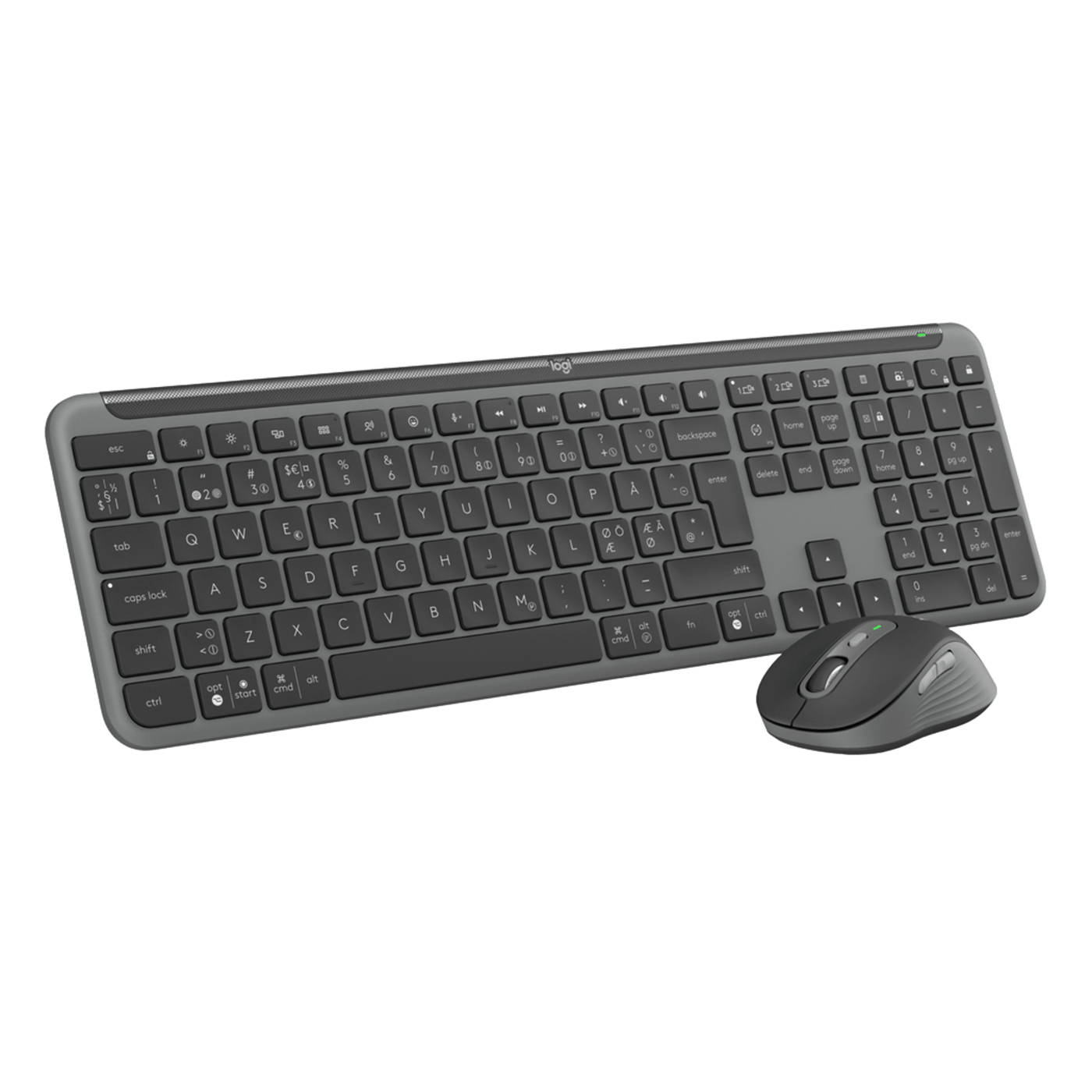 Logitech MK950 Signature Slim Trådløst tastatur og mus