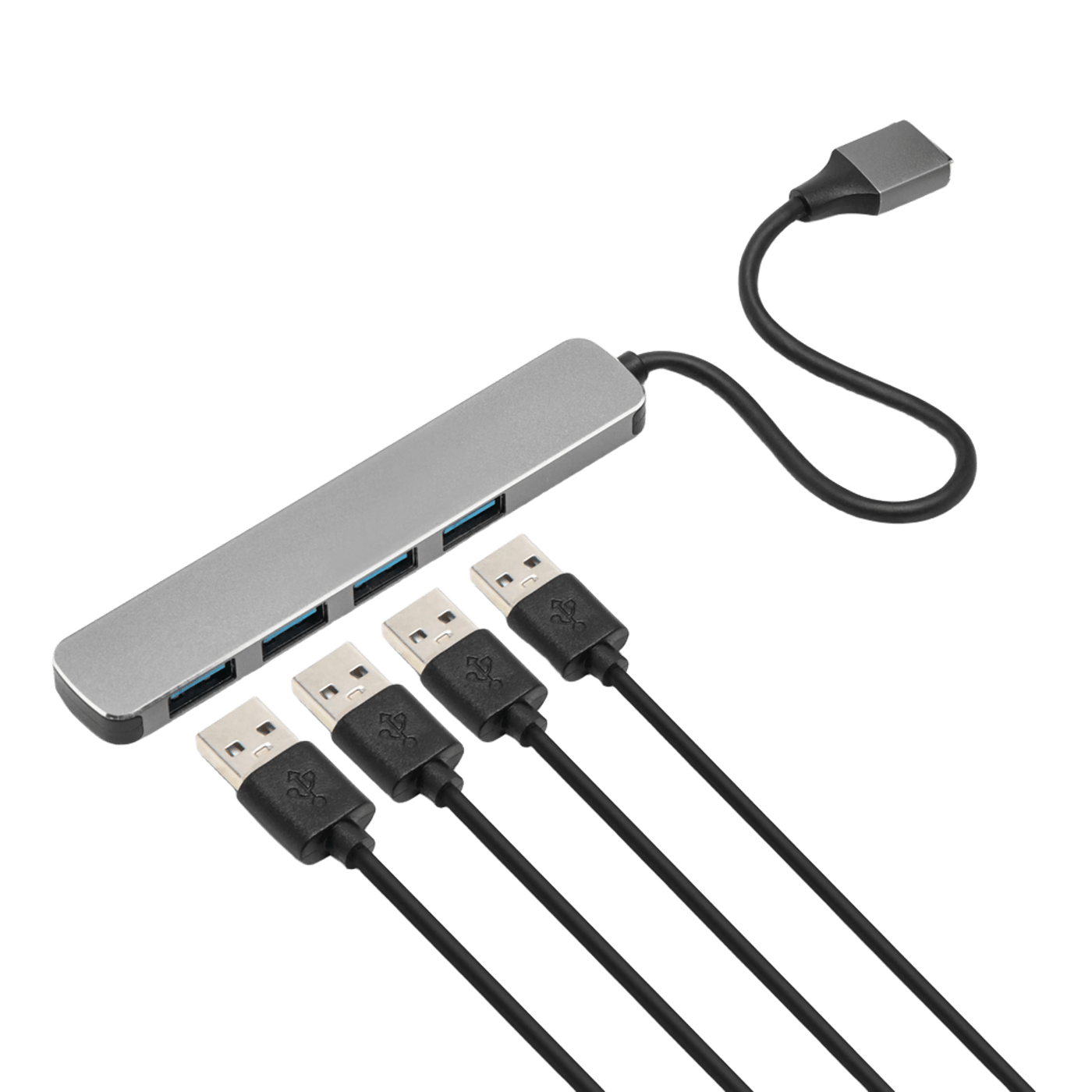 Plexgear USB-A-hub CB222 med USB-A-tilkobling 4-veis