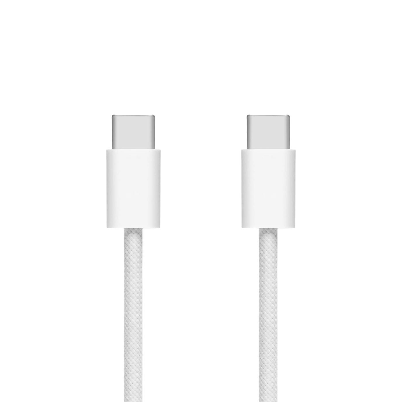 Linocell Flettet USB-C- til USB-C-kabel 60W Hvit 1 m