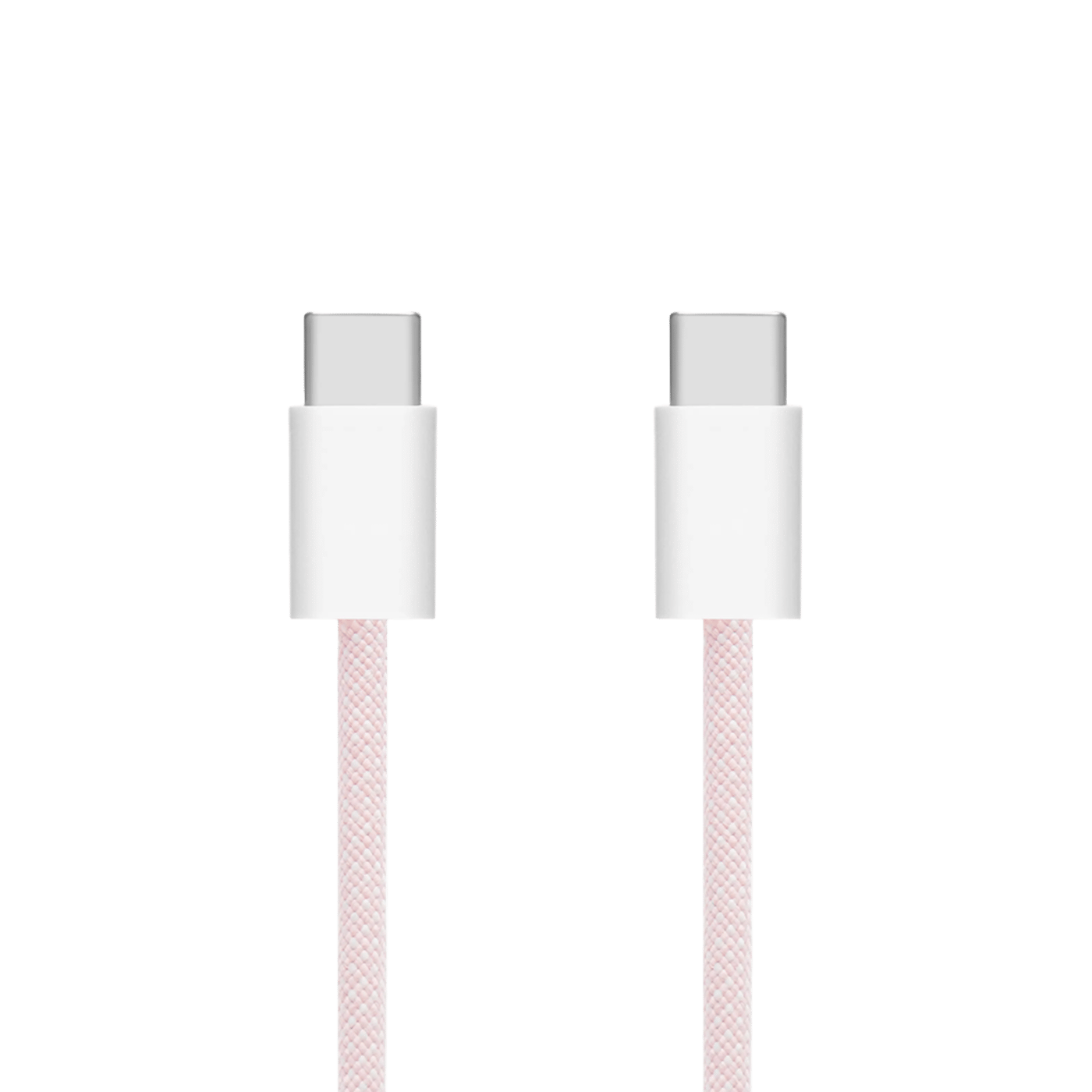 Linocell Flettet USB-C- til USB-C-kabel 60W Rosa 0,5