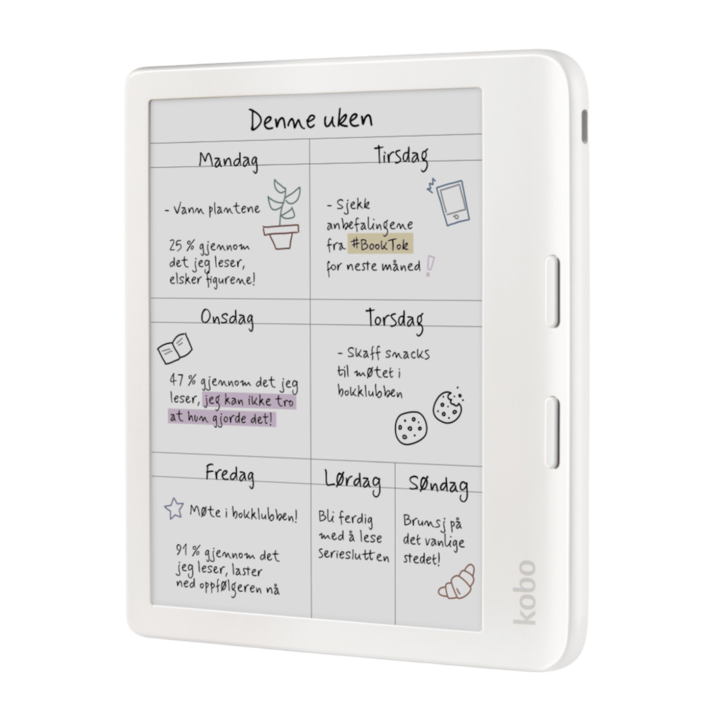 Kobo Libra Colour läsplatta 7" Vit