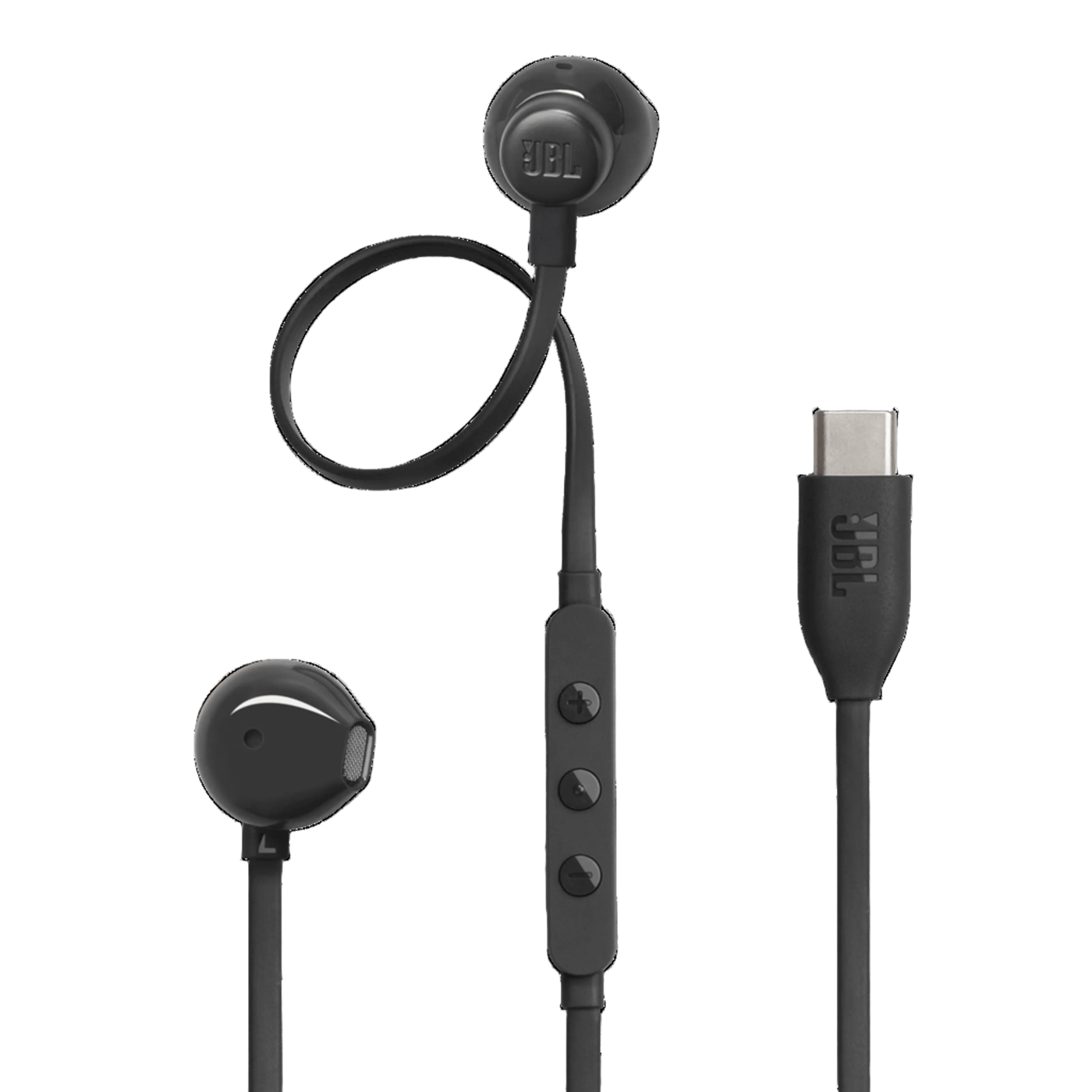 JBL Tune 305C USB-C-hörlurar med sladd Svart