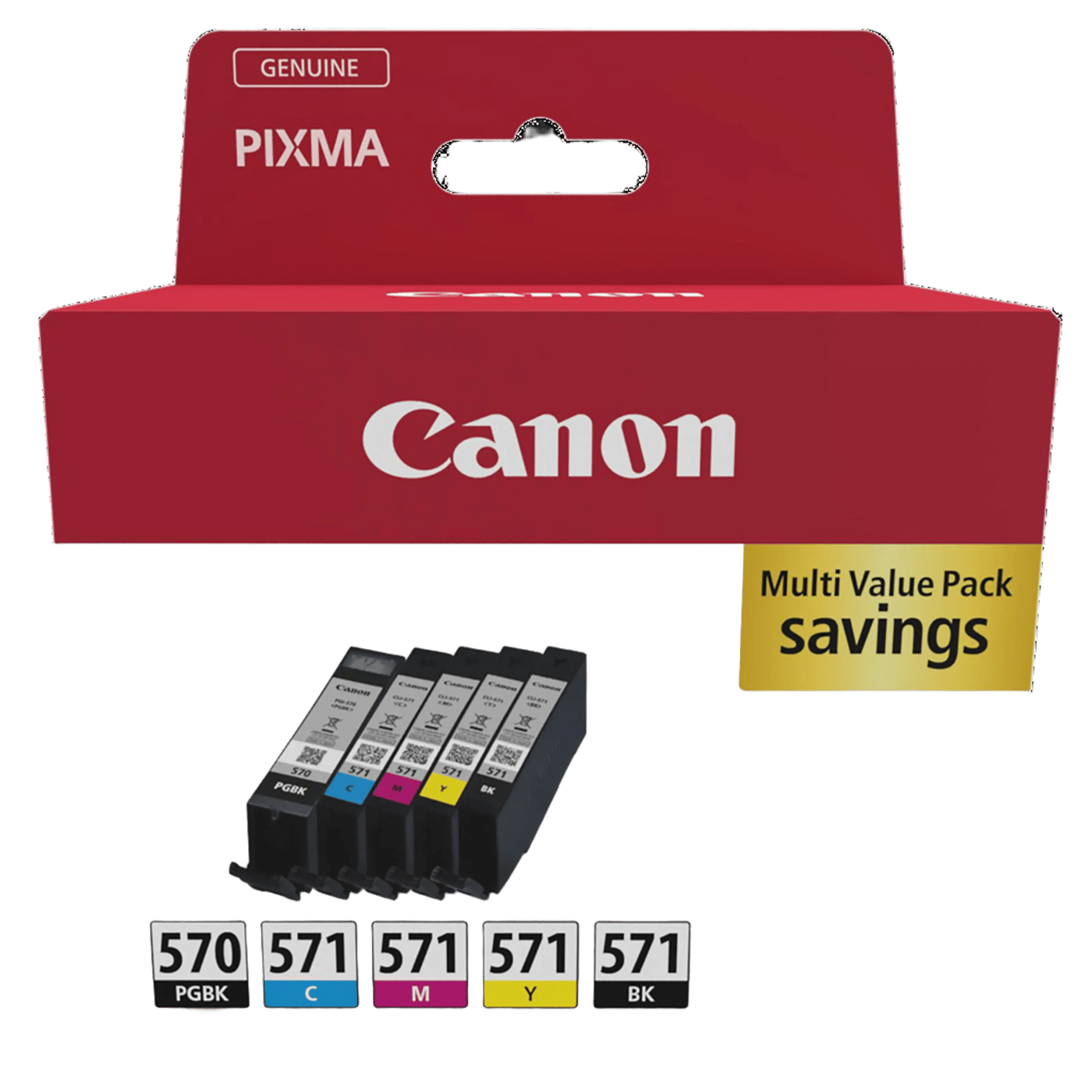 Canon CLI-571 och CLI-570 Bläckpatron 5-pack