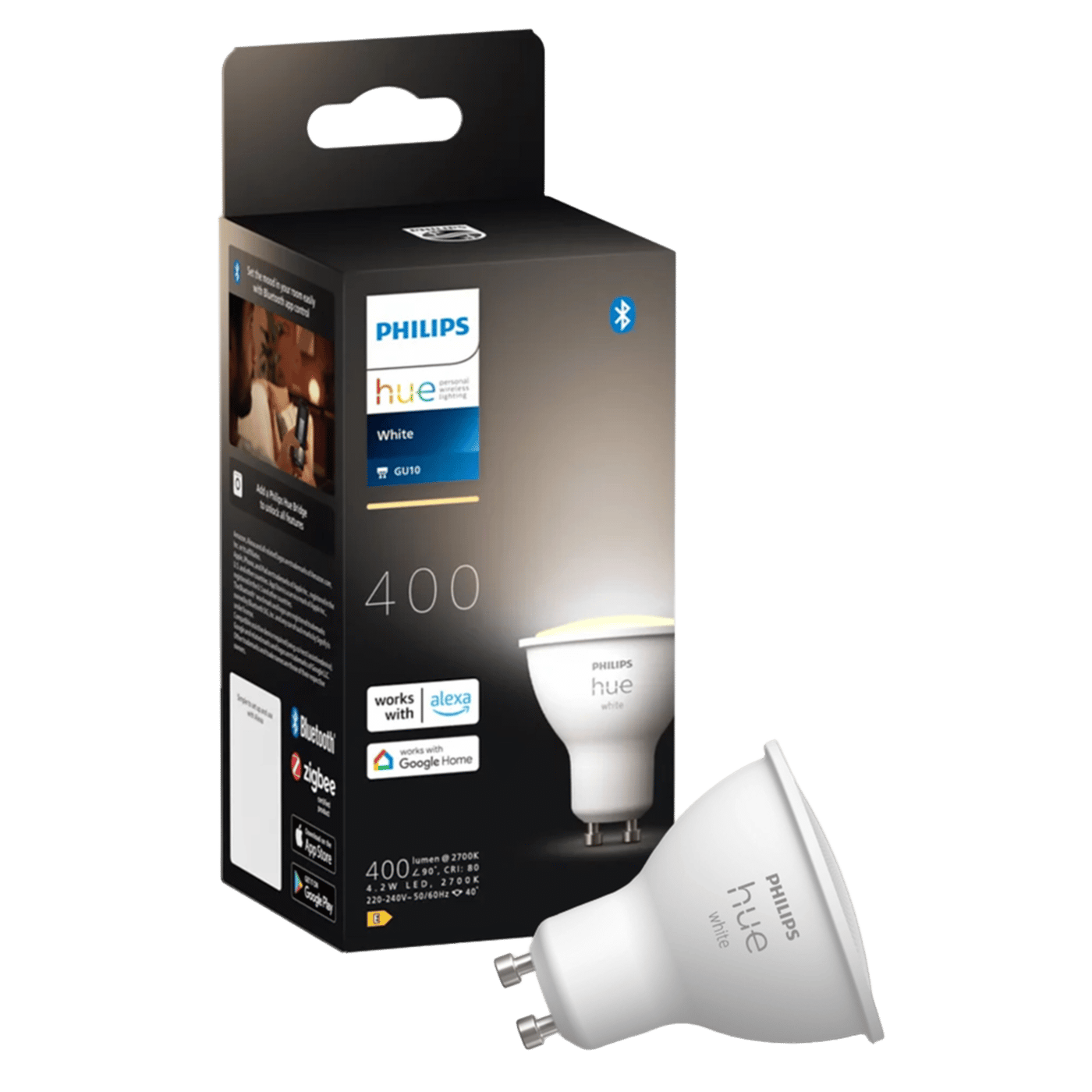 Philips Hue White Smart LED-pære GU10 400 lm 1-pack