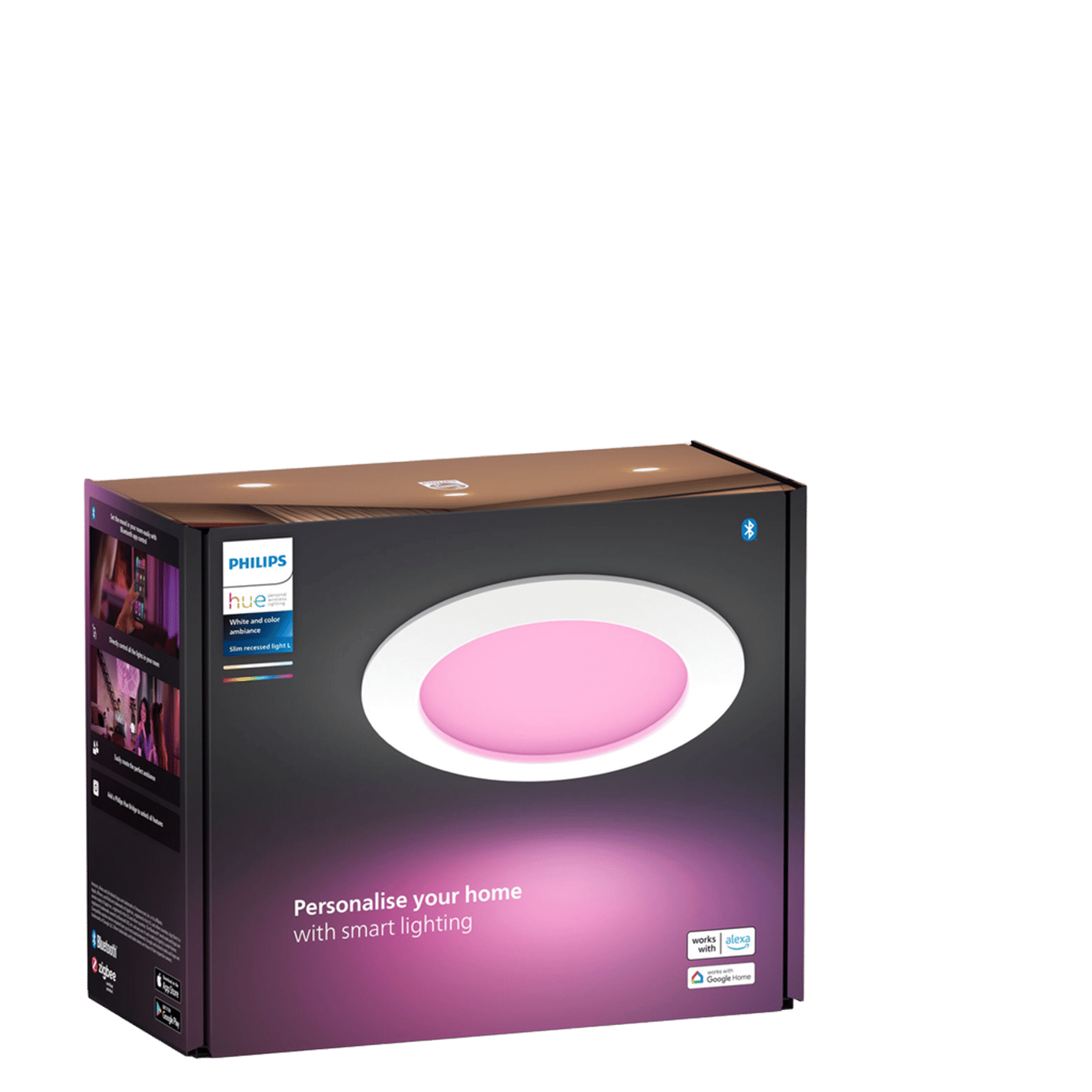 Philips Hue Slank innfelt belysning Ø170 mm Hvit