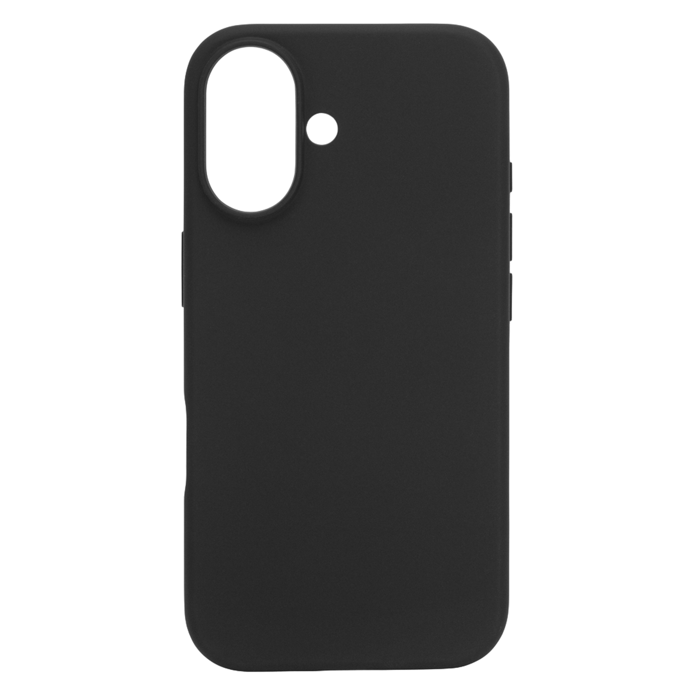 Linocell Rubber case for iPhone 16 Svart