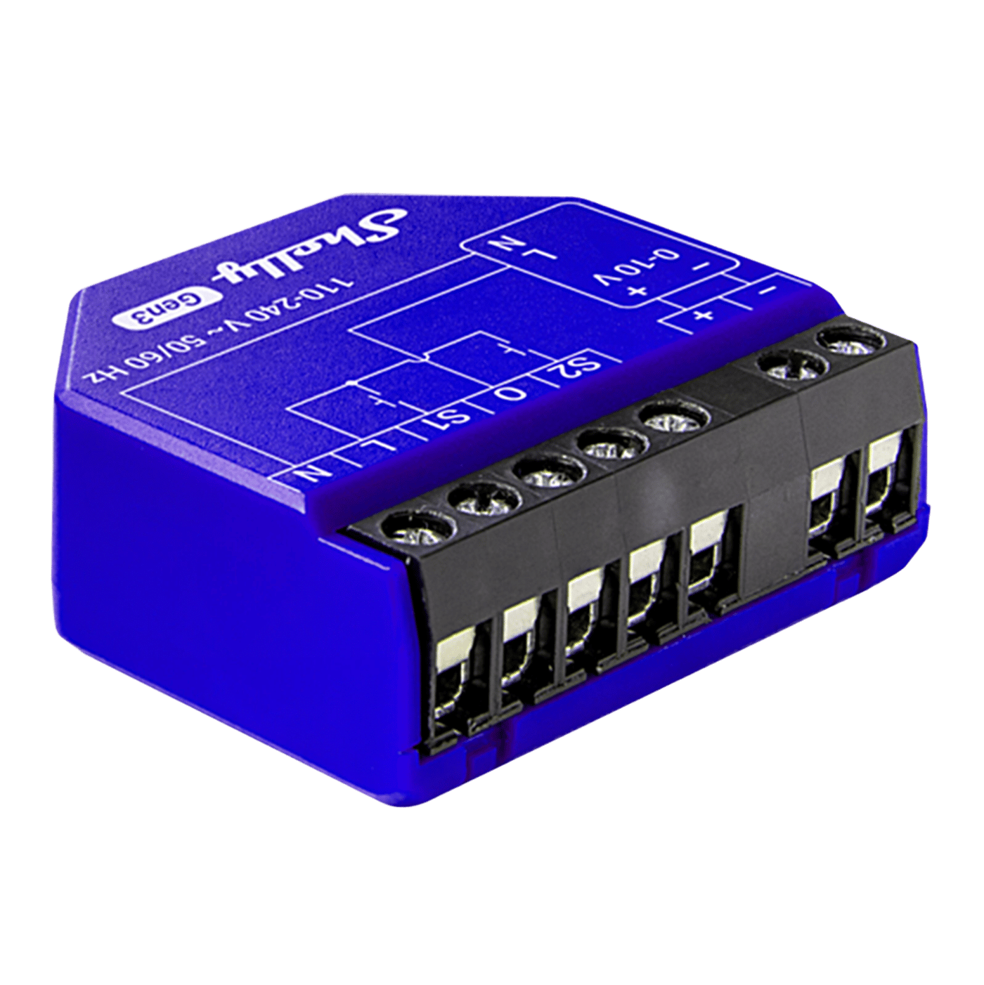 Shelly 0/1–10 V PM Gen3 Smart dimmermodul