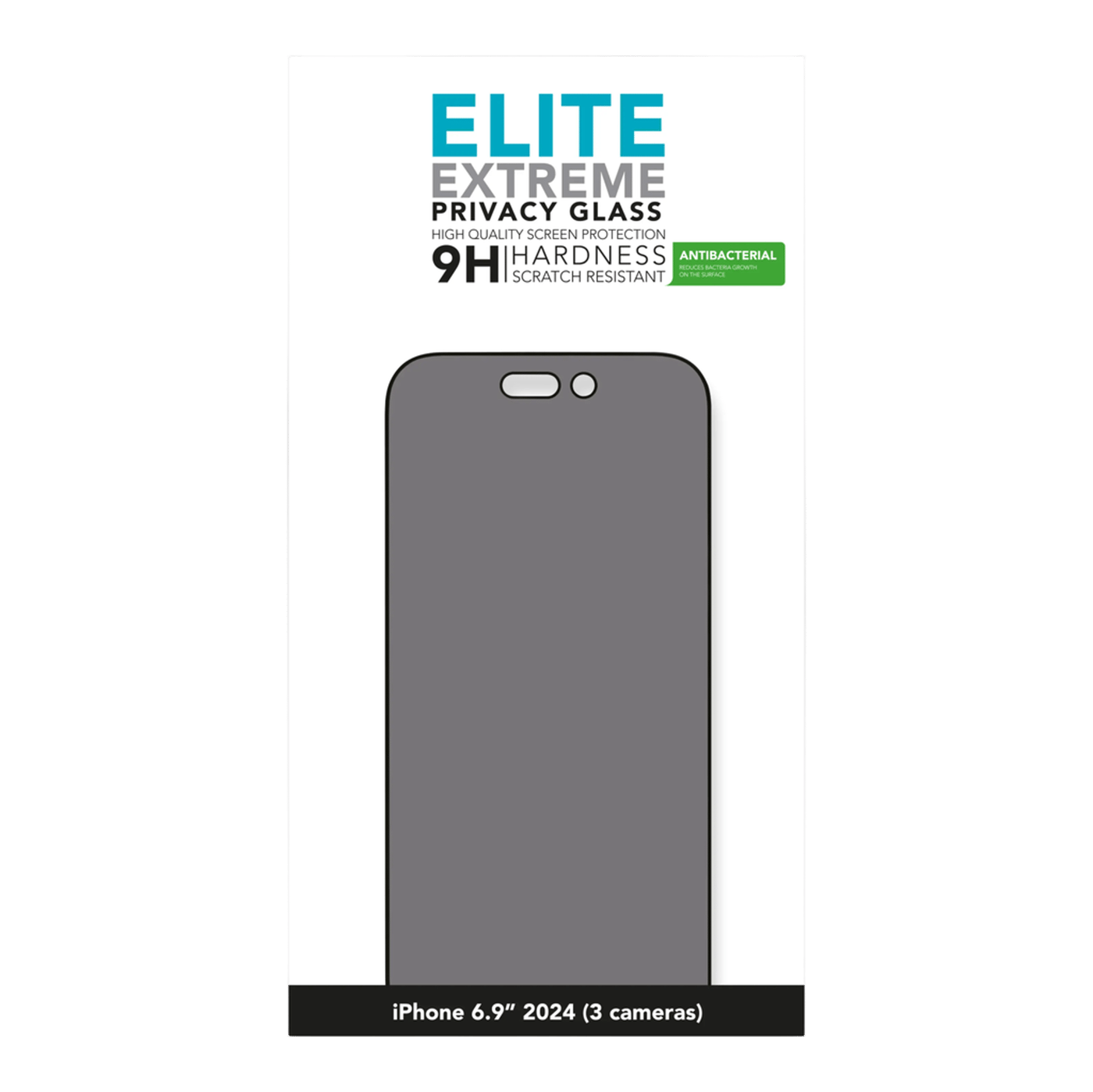 Linocell Elite Extreme Privacy Glass Skärmskydd för iPhone 16 Pro Max och 17 Pro Max