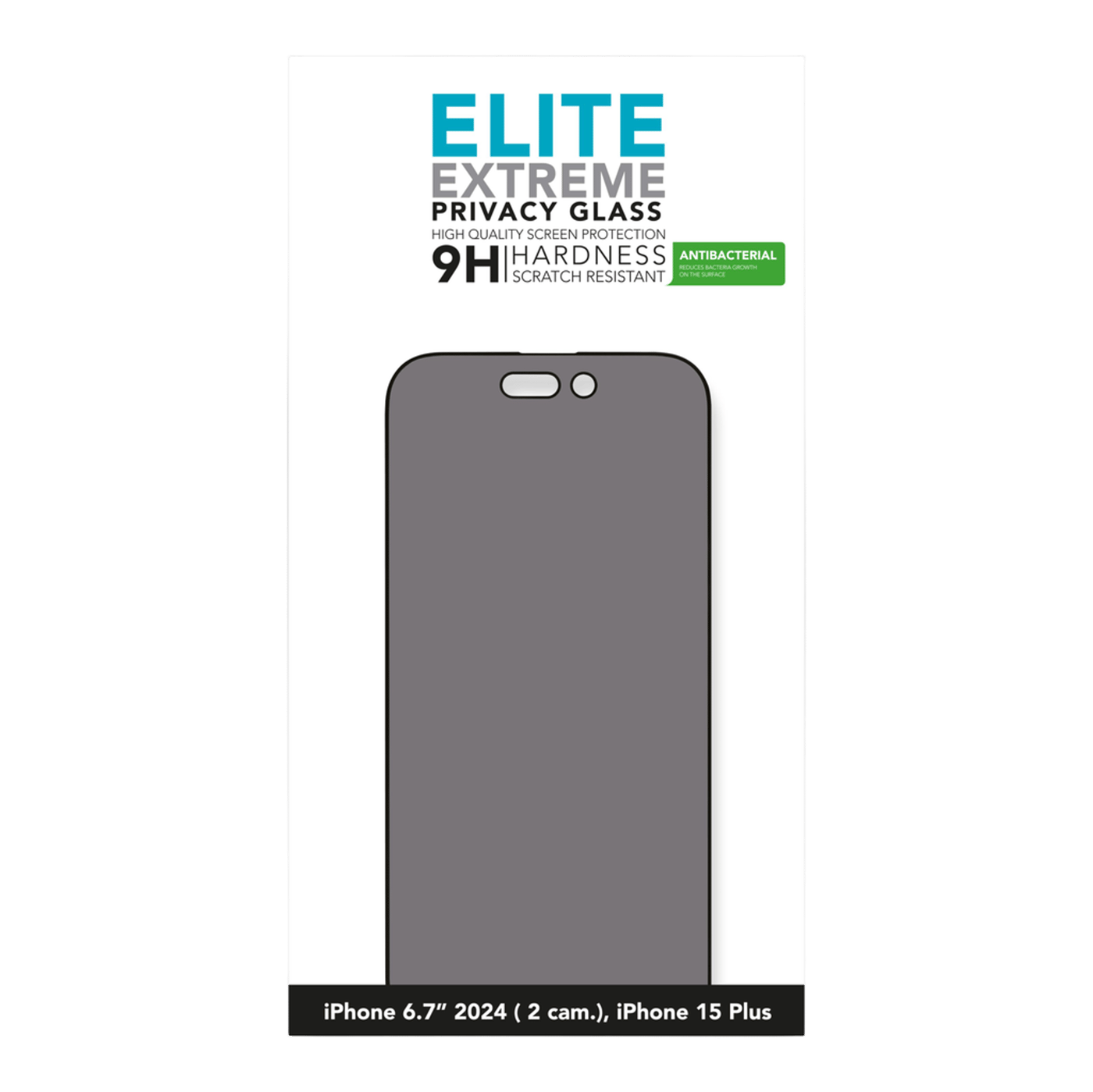 Linocell Elite Extreme Privaxy Glass Skjermbeskytter for iPhone 16 Plus