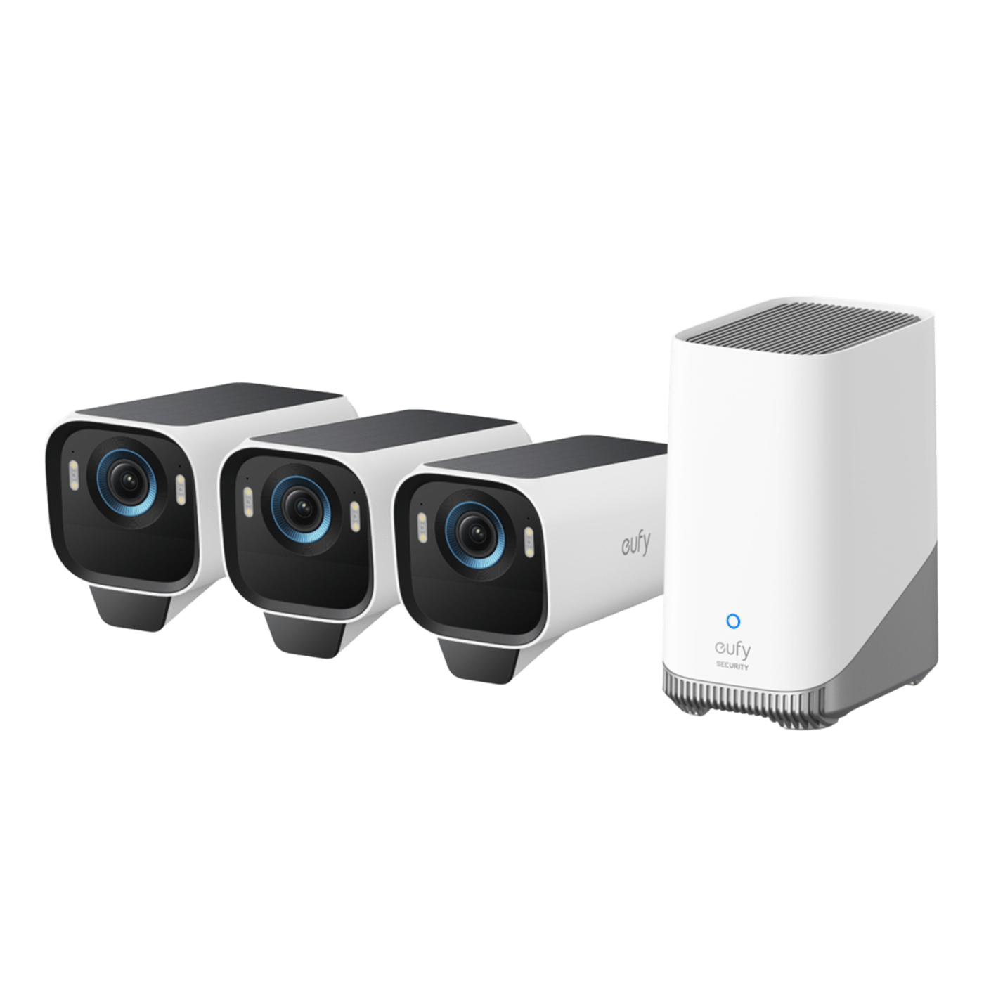 Eufy eufyCam S3 Pro Övervakningssystem med solpanel 3-pack