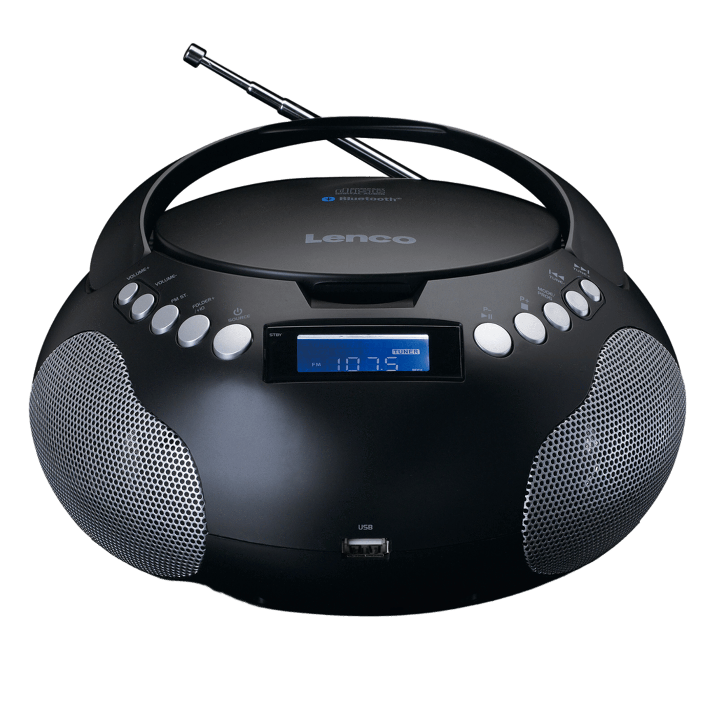 Lenco Bärbar CD-spelare Lenco SCD-331 Svart