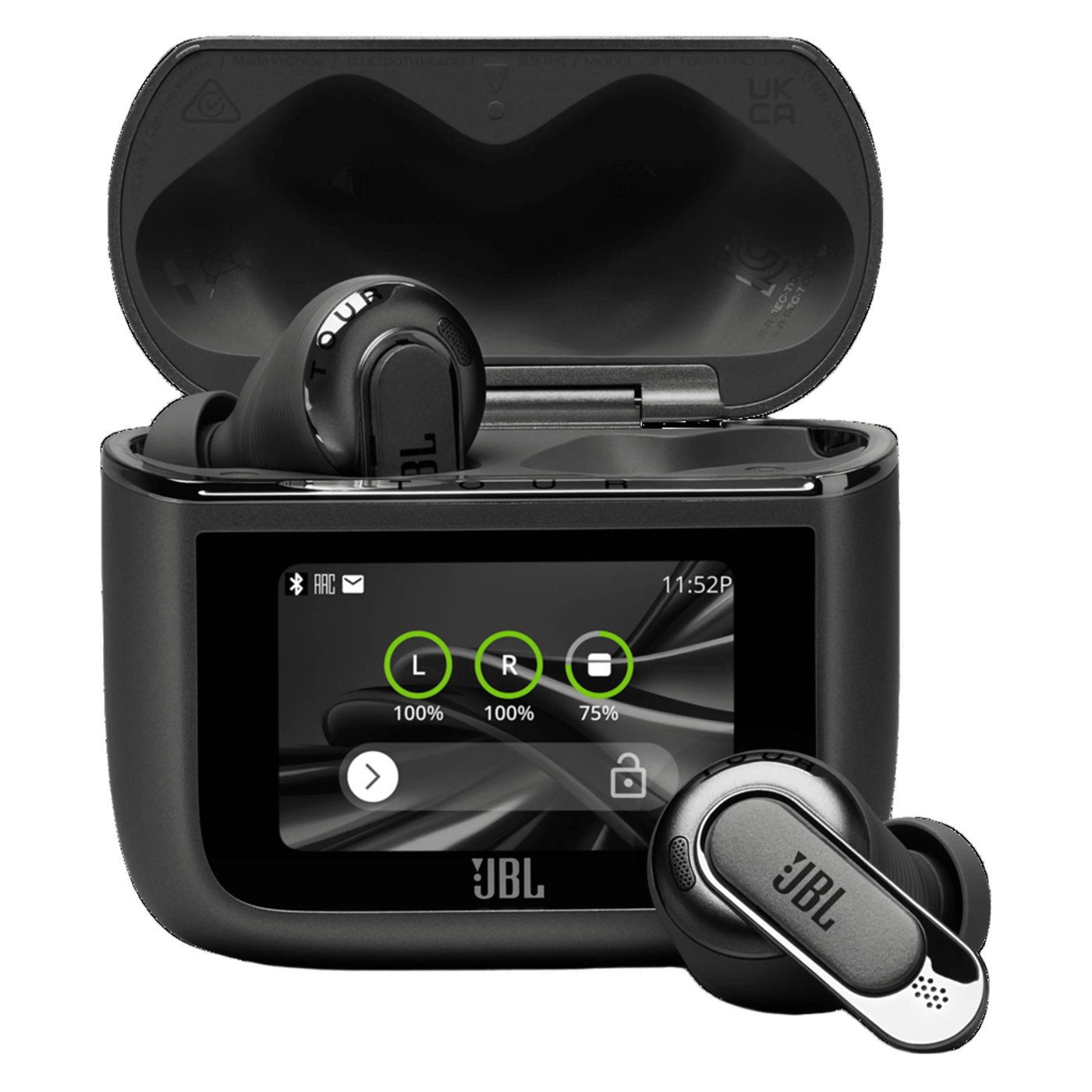JBL Tour Pro 3 trådlösa in-ear-hörlurar Svart