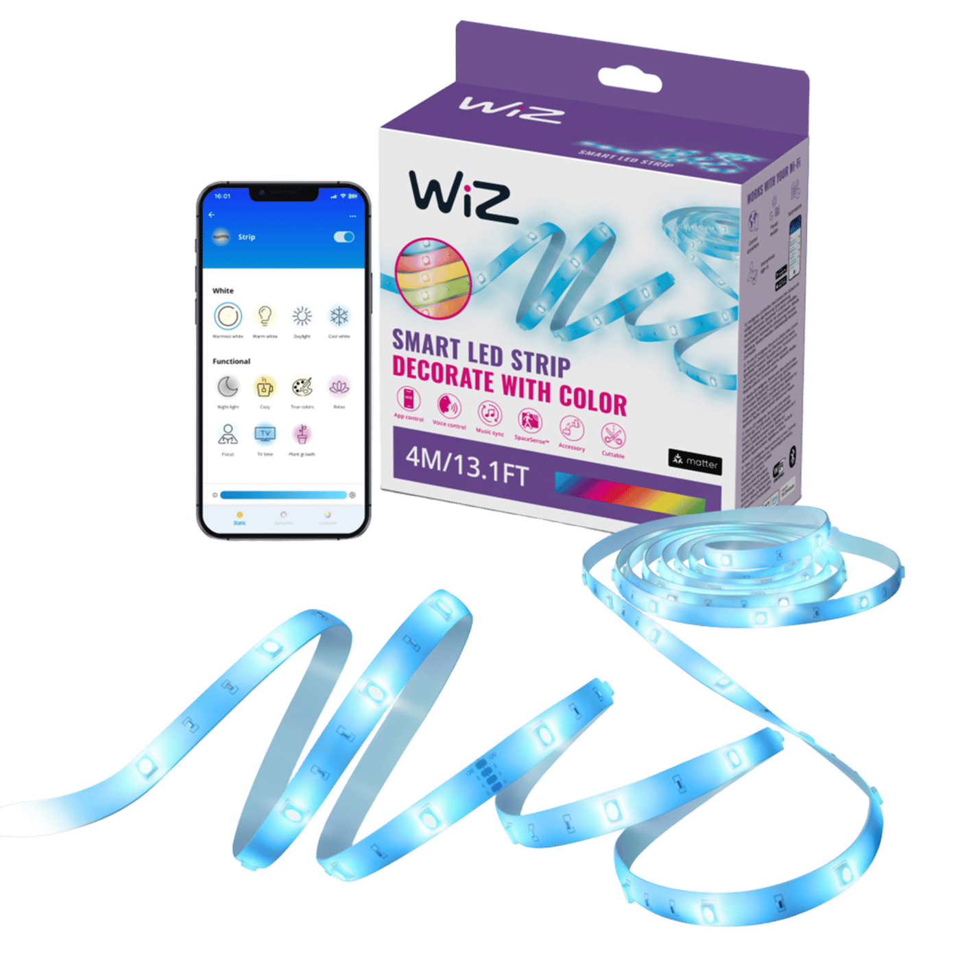 WiZ Smart RGB LED-list 4 m