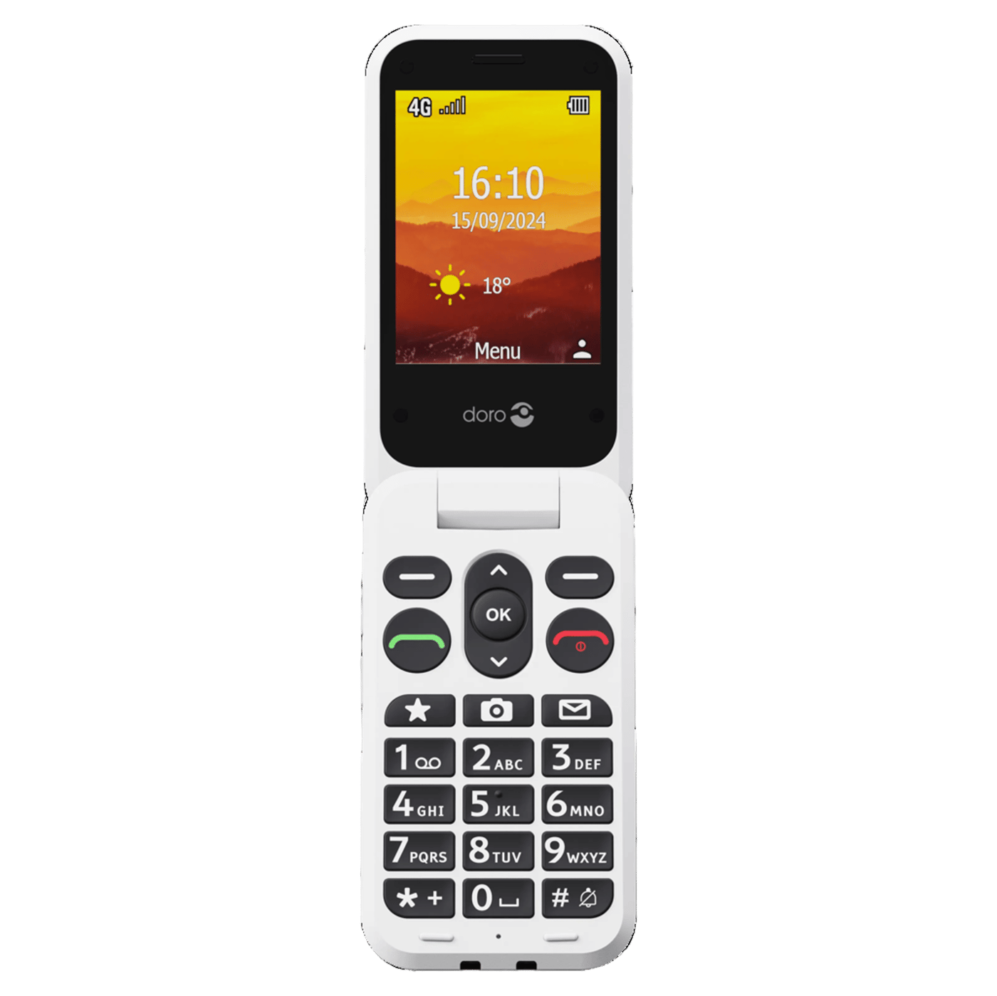 Doro Leva L31 mobiltelefon 4G Svart/vit