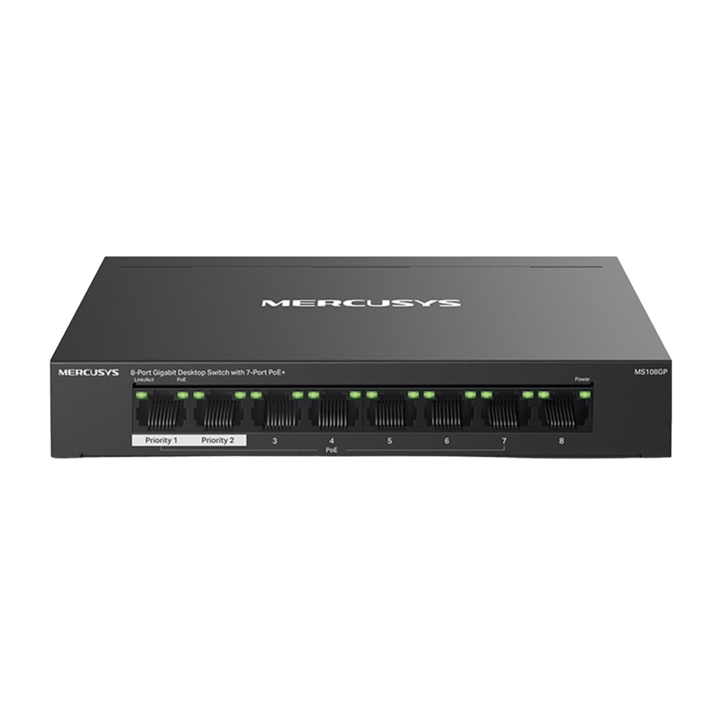 Mercusys MS108GP 8-portars gigabitswitch med POE+