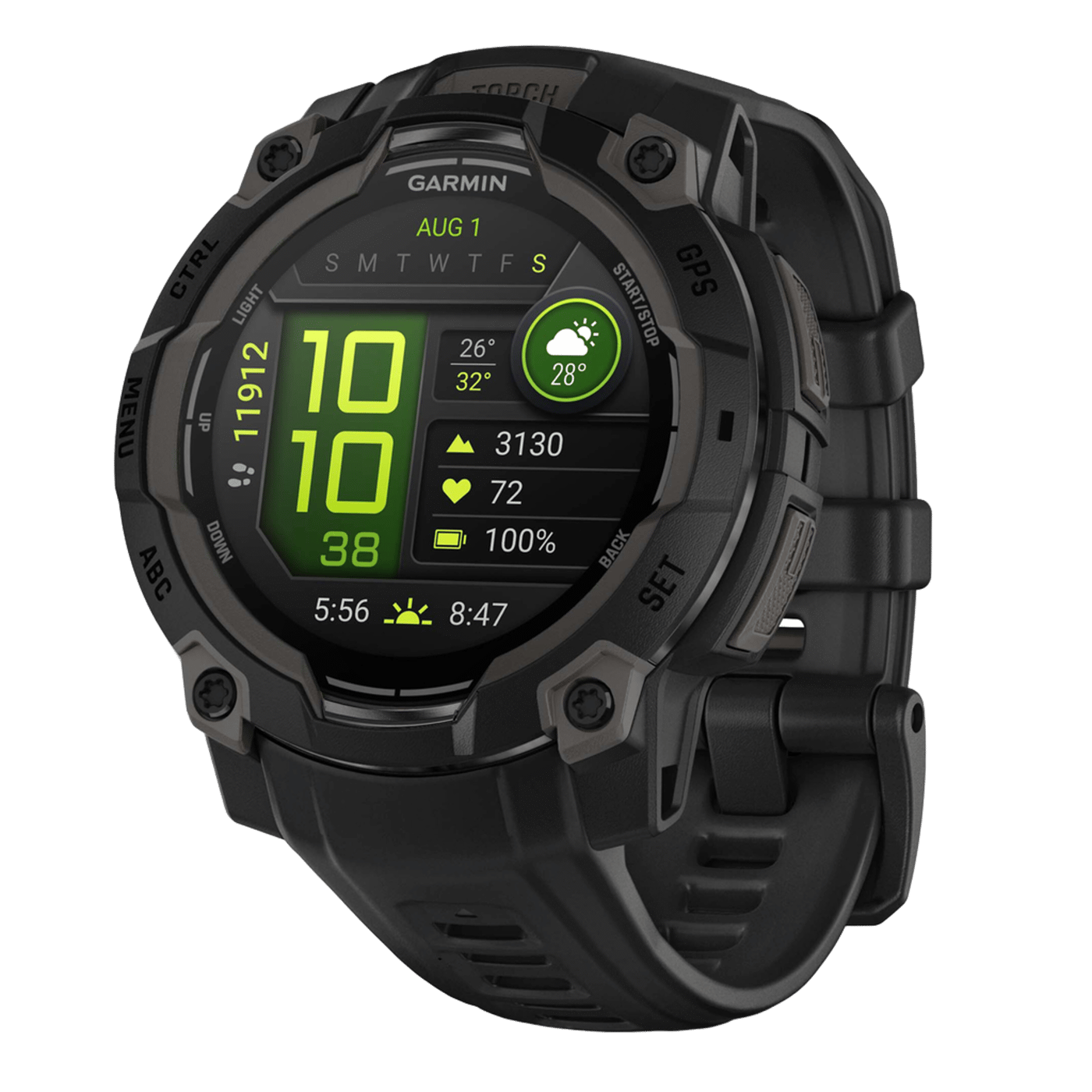 Garmin Instinct 3 AMOLED 45mm GPS-smartklokke - Svart
