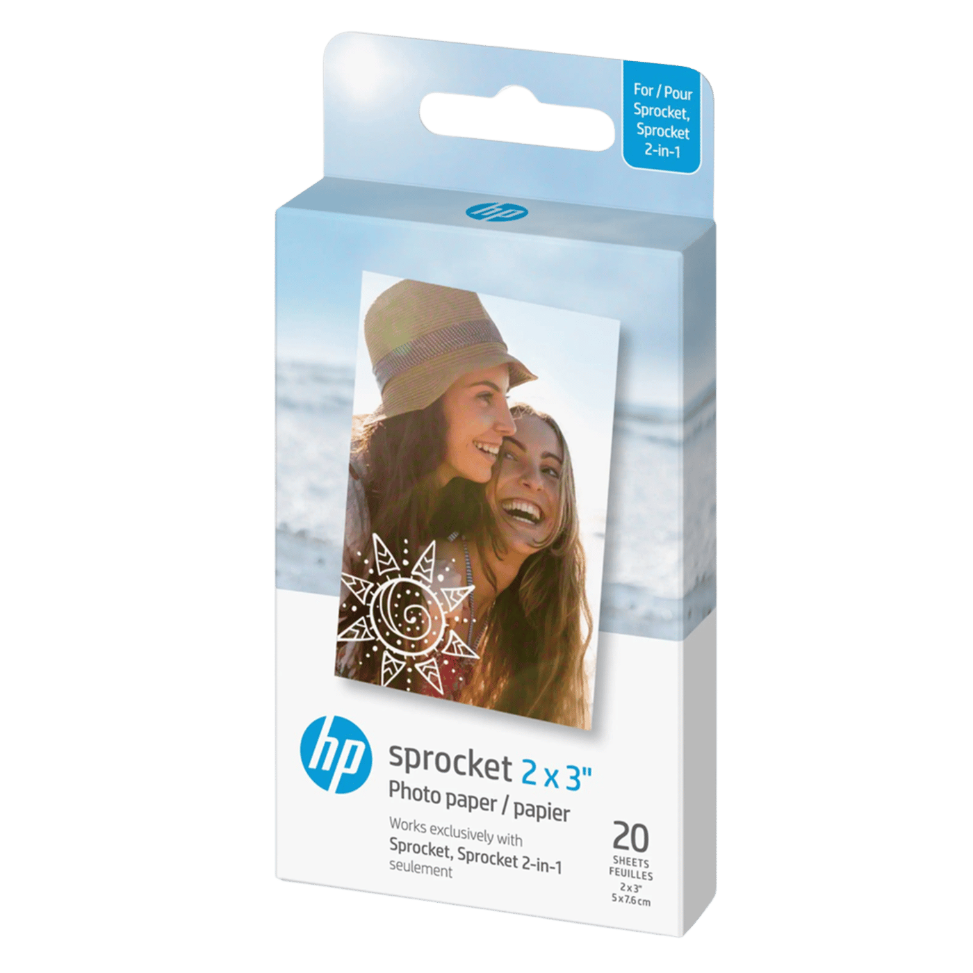 HP Zink papper - 20-Pack 5x7,6 cm