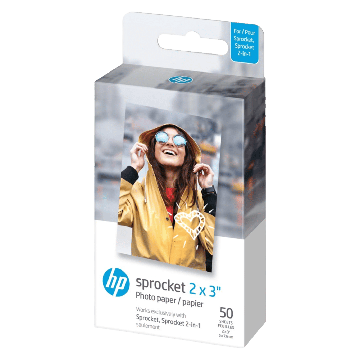 HP Zink papper - 50-Pack 5x7,6 cm