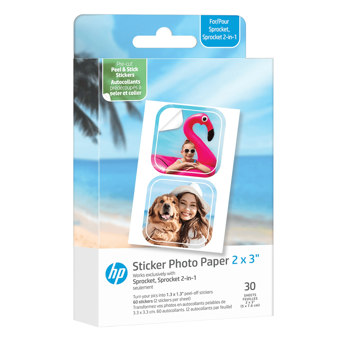 HP Pre-cut stickers 30-pack