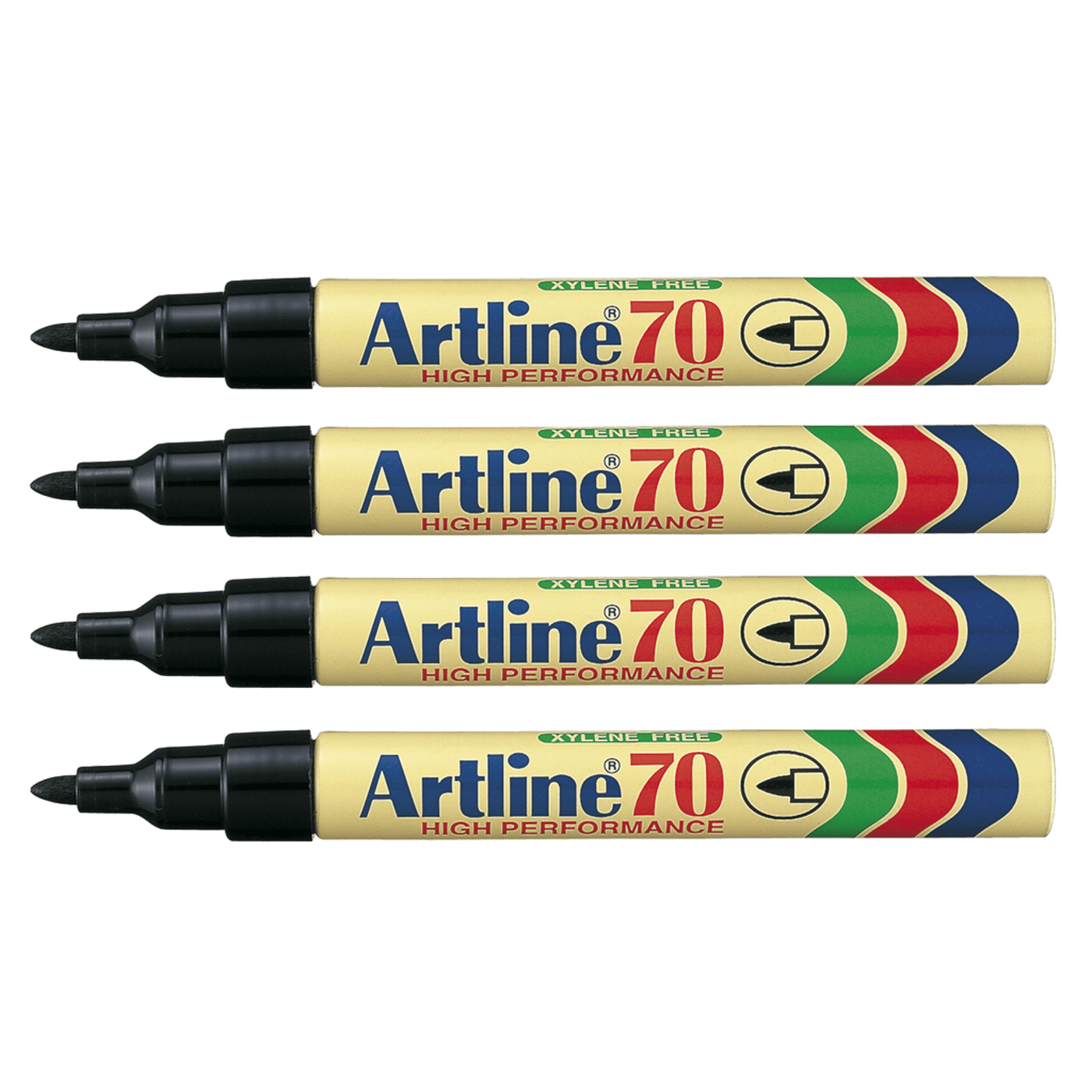 Artline Märkpenna 70 Svart 4-pack