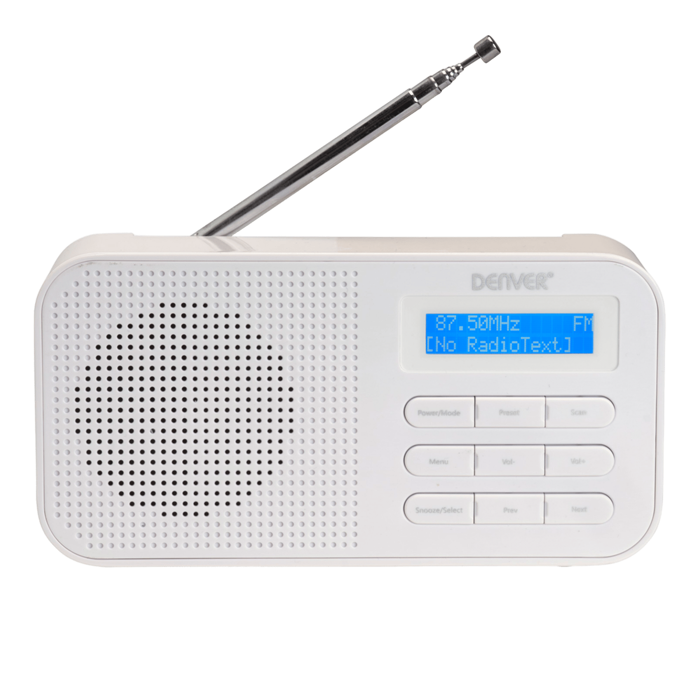 Denver FM-radio Vit