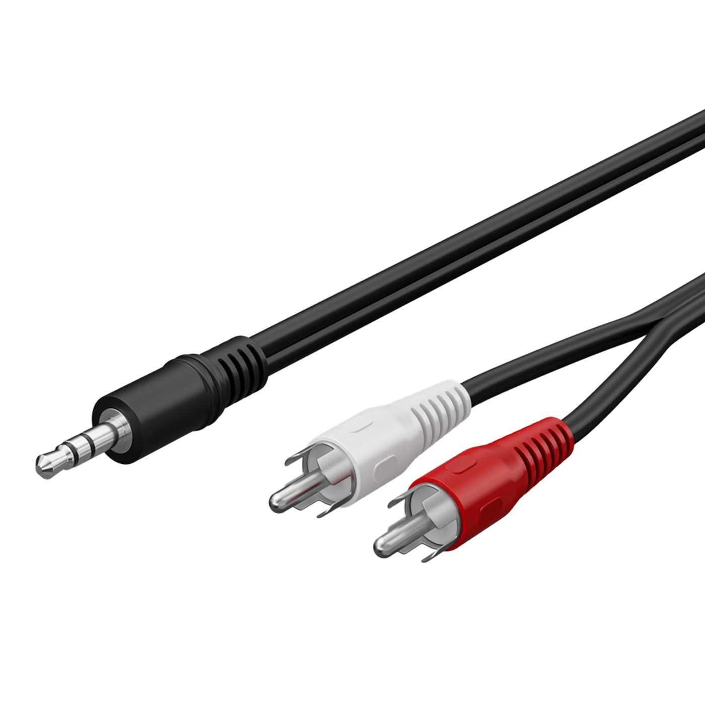 Ljudkabel 3,5 mm till 2x RCA 1,5 m