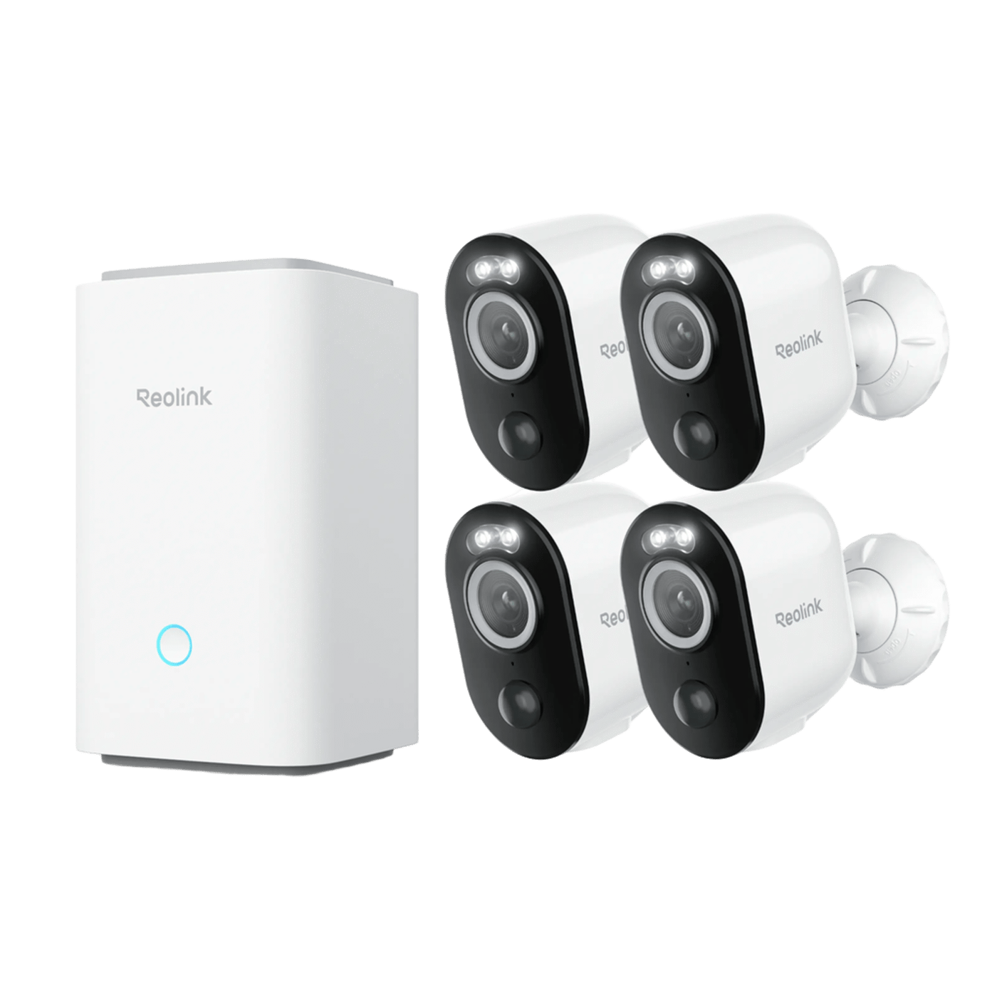 Reolink Home Hub med 4x Argus 3 Ultra 4K-kamera