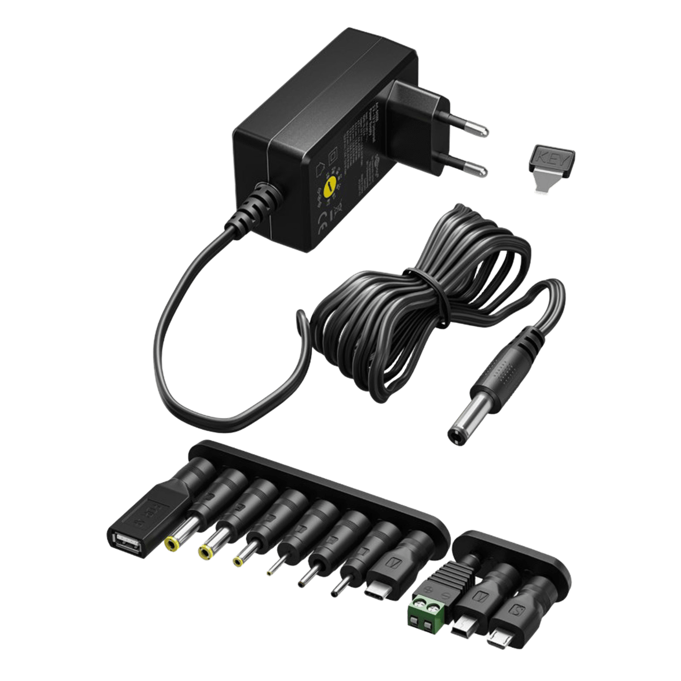 Justerbar strømadapter 3–12 V (DC) 3,6 W