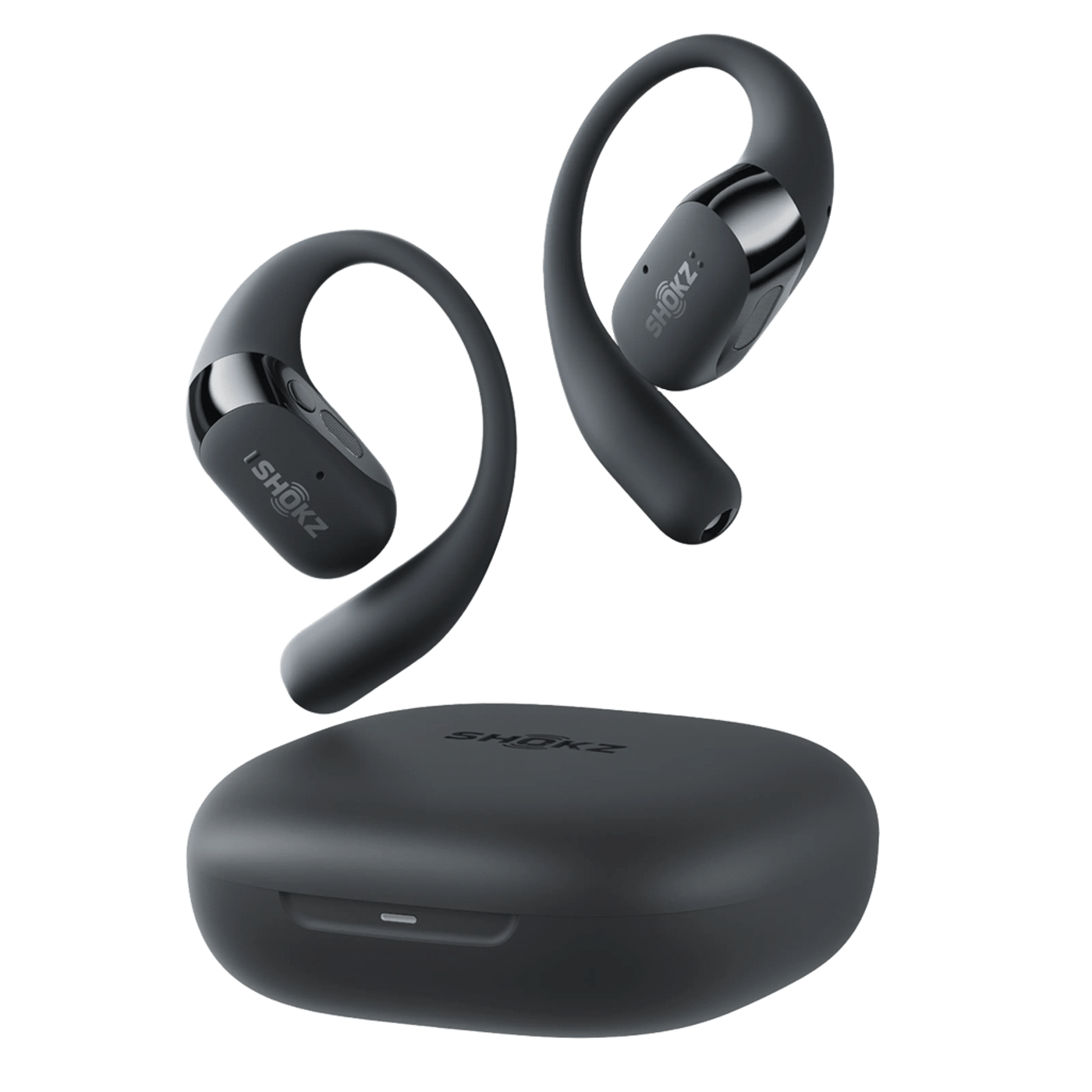 Shokz OpenFit 2+ open-ear-hodetelefoner Svart