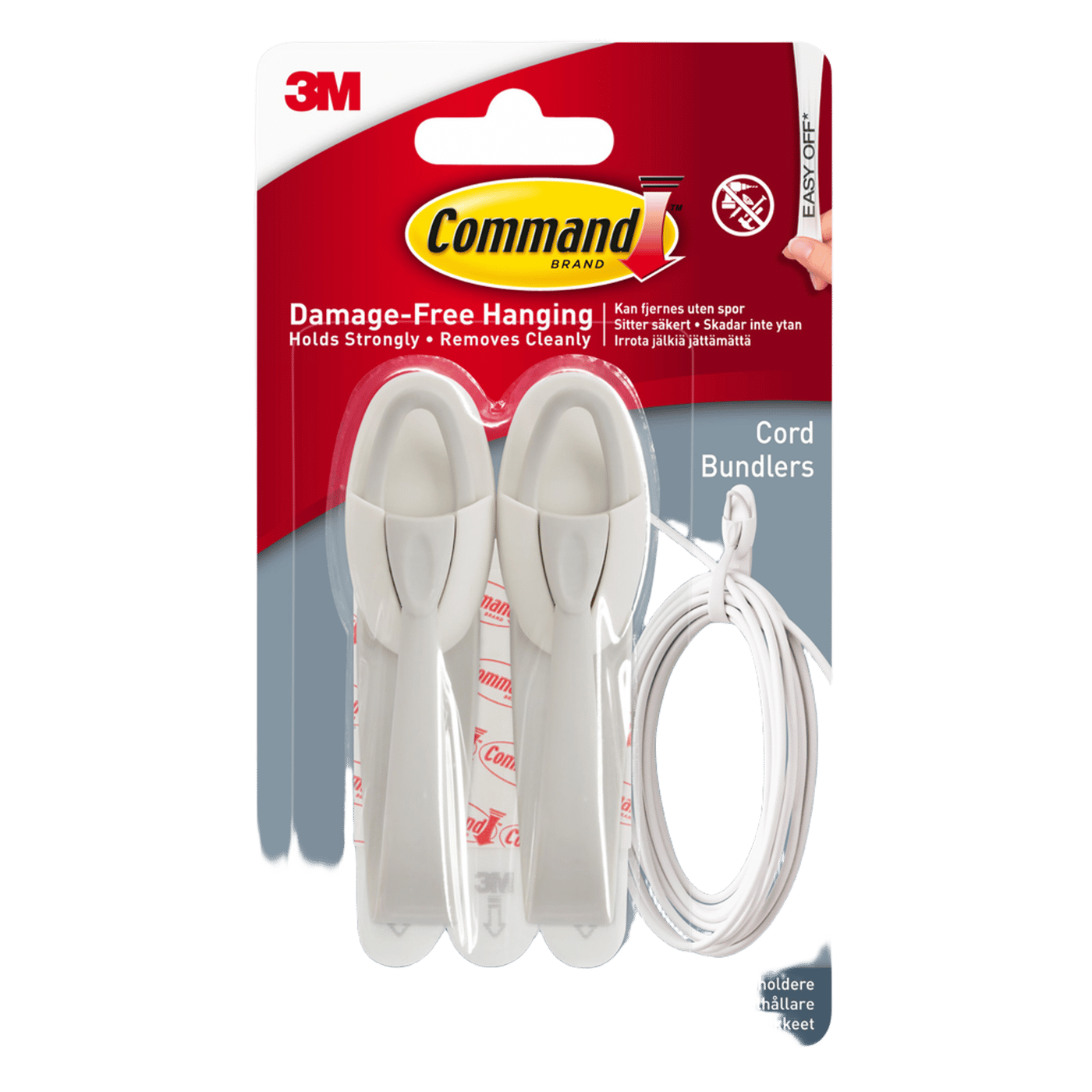 Command Kabelhållare Stora 2-pack