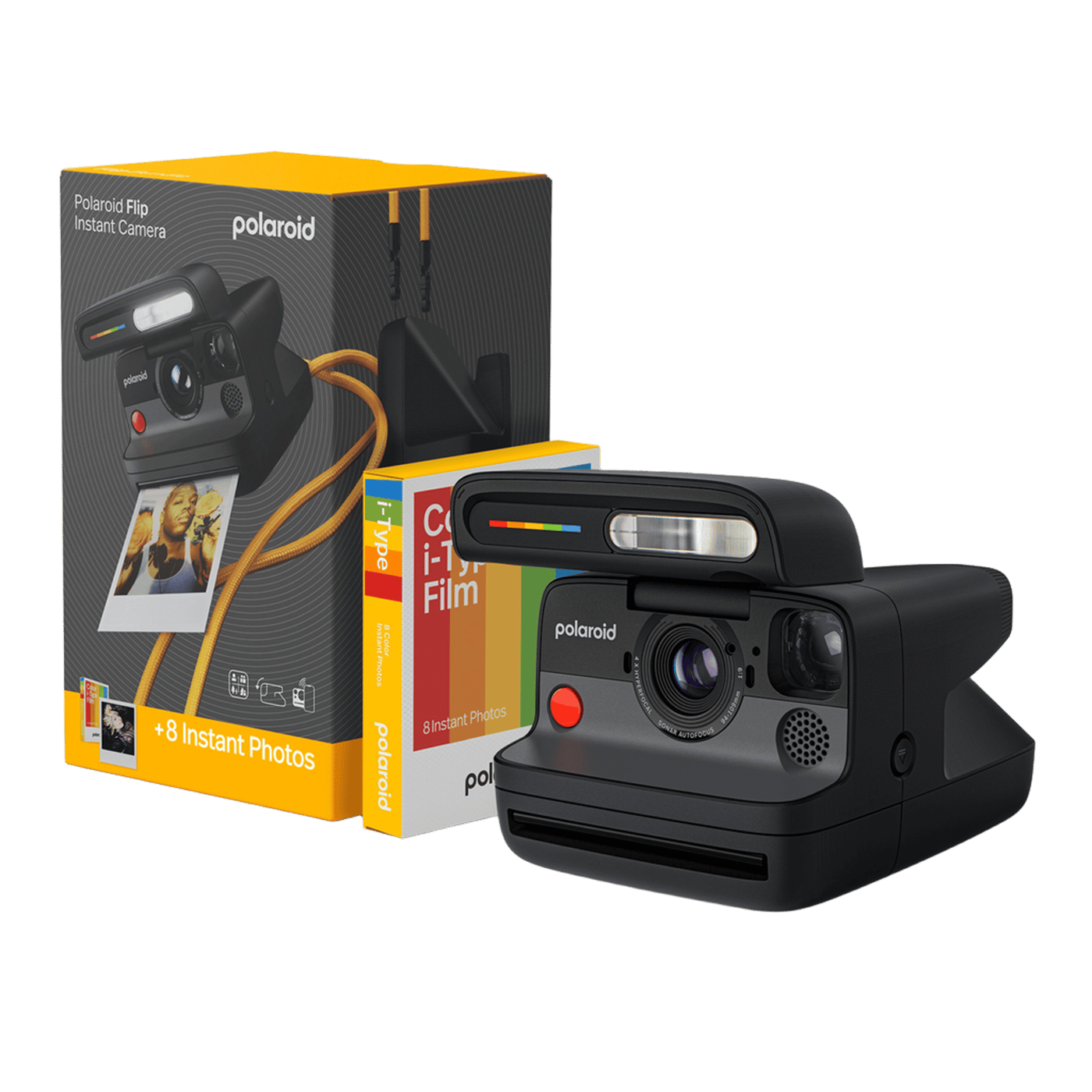 Polaroid Flip Black Bundle 8 bilder