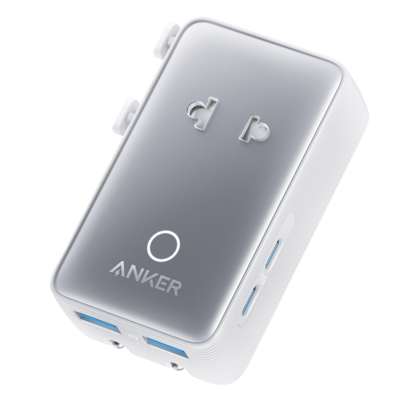Anker Nano Travel Adapter 5-i-1-reiseadapter (20 W) Hvit