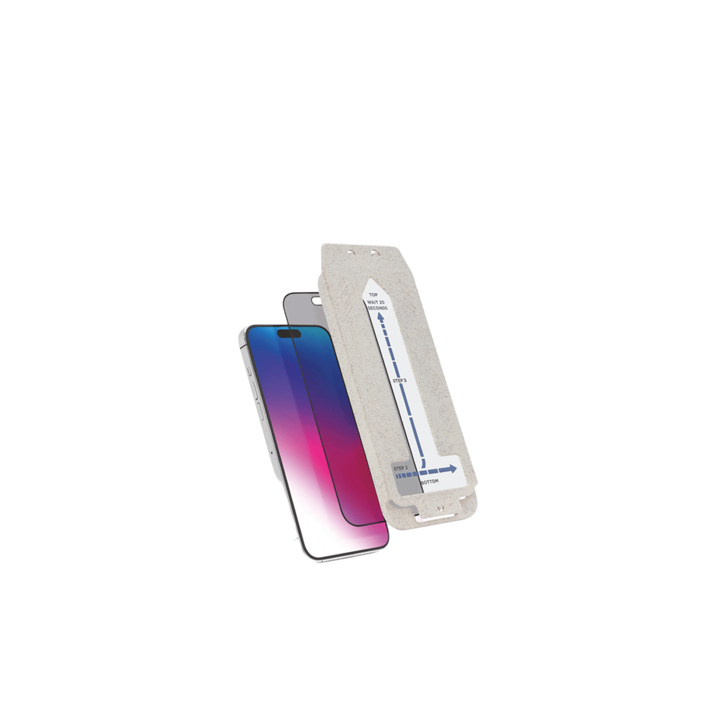 Linocell Elite Extreme Curved Privacy Skjermbeskytter for iPhone 16 Pro og 17