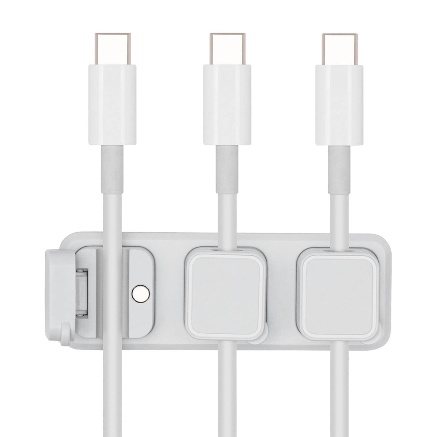 Luxorparts Magnetisk kabelklemme med base Hvit (6-pk.)