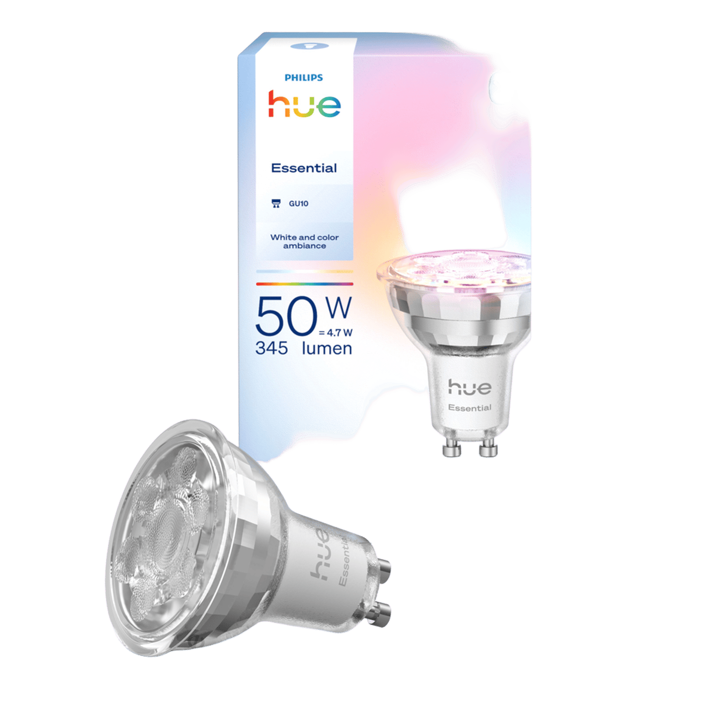 Philips Hue Essential Smart LED-pære GU10 345 lm 1-pk.