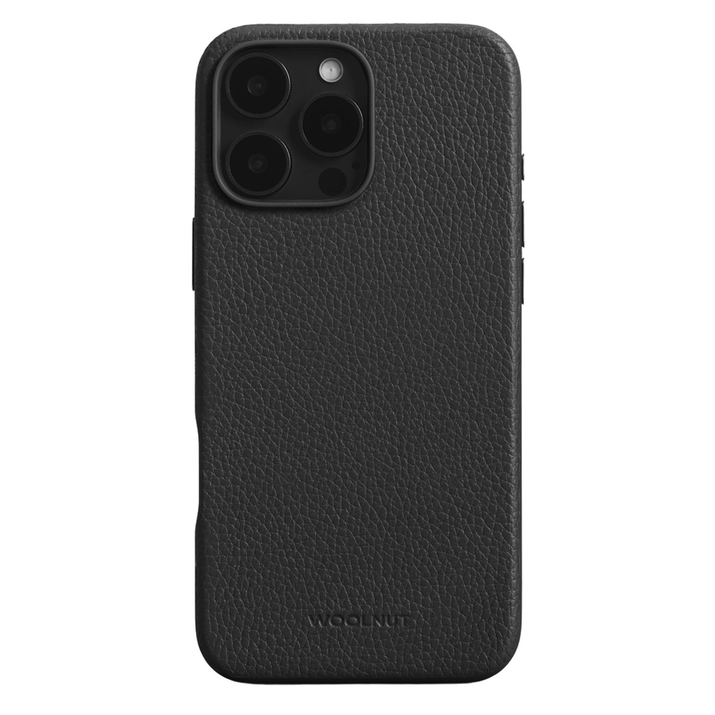 WOOLNUT Skinnetui for iPhone 16 Pro Max Svart