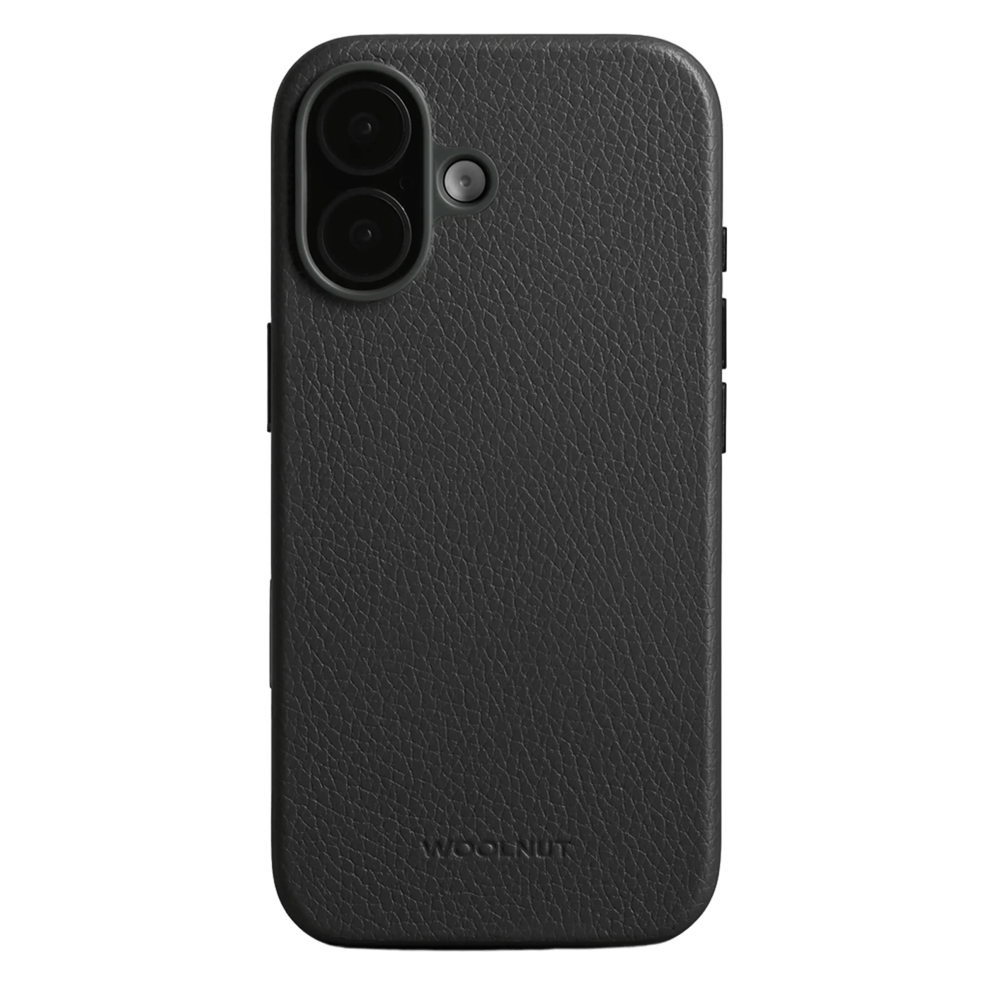 WOOLNUT Läderfodral för iPhone 17 Svart