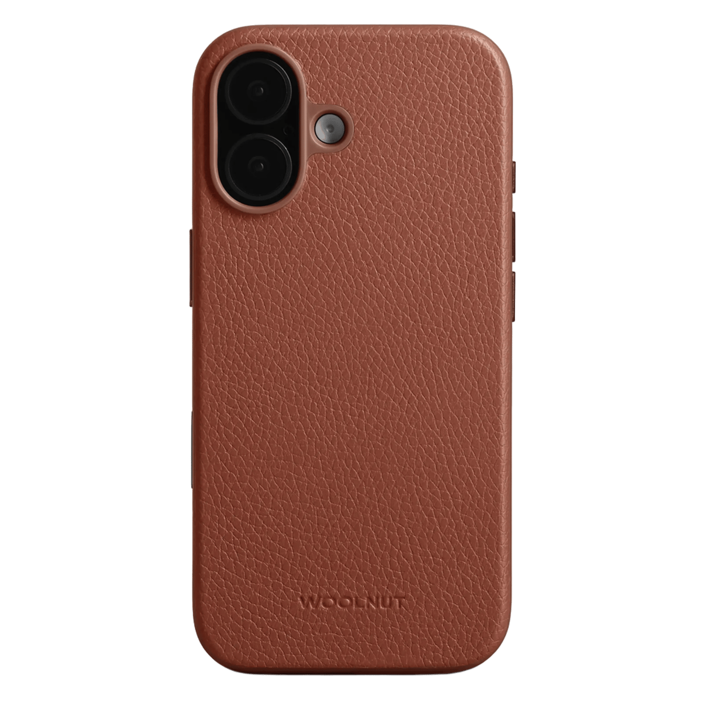WOOLNUT Läderfodral för iPhone 17 Cognac